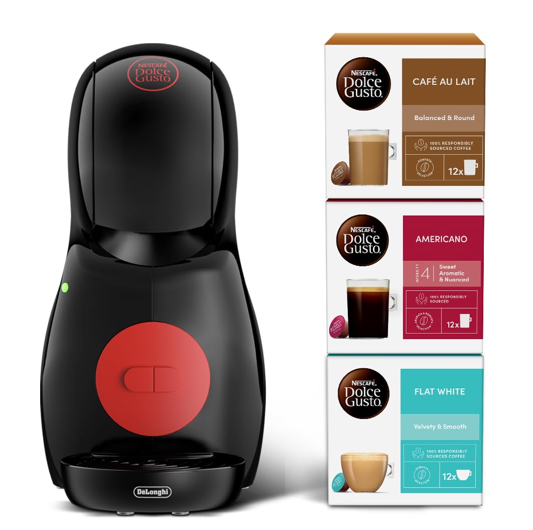NESCAFÉ Dolce Gusto Piccolo XS Manual Single Serve Coffee Machine - Black | 15 Bar Pump | Hot & Cold 7