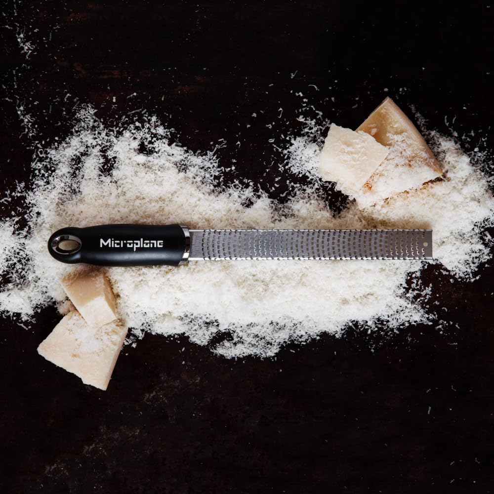Microplane Zester Grater - Ultra-Sharp Stainless Steel Blade | Black | Made in USA 5