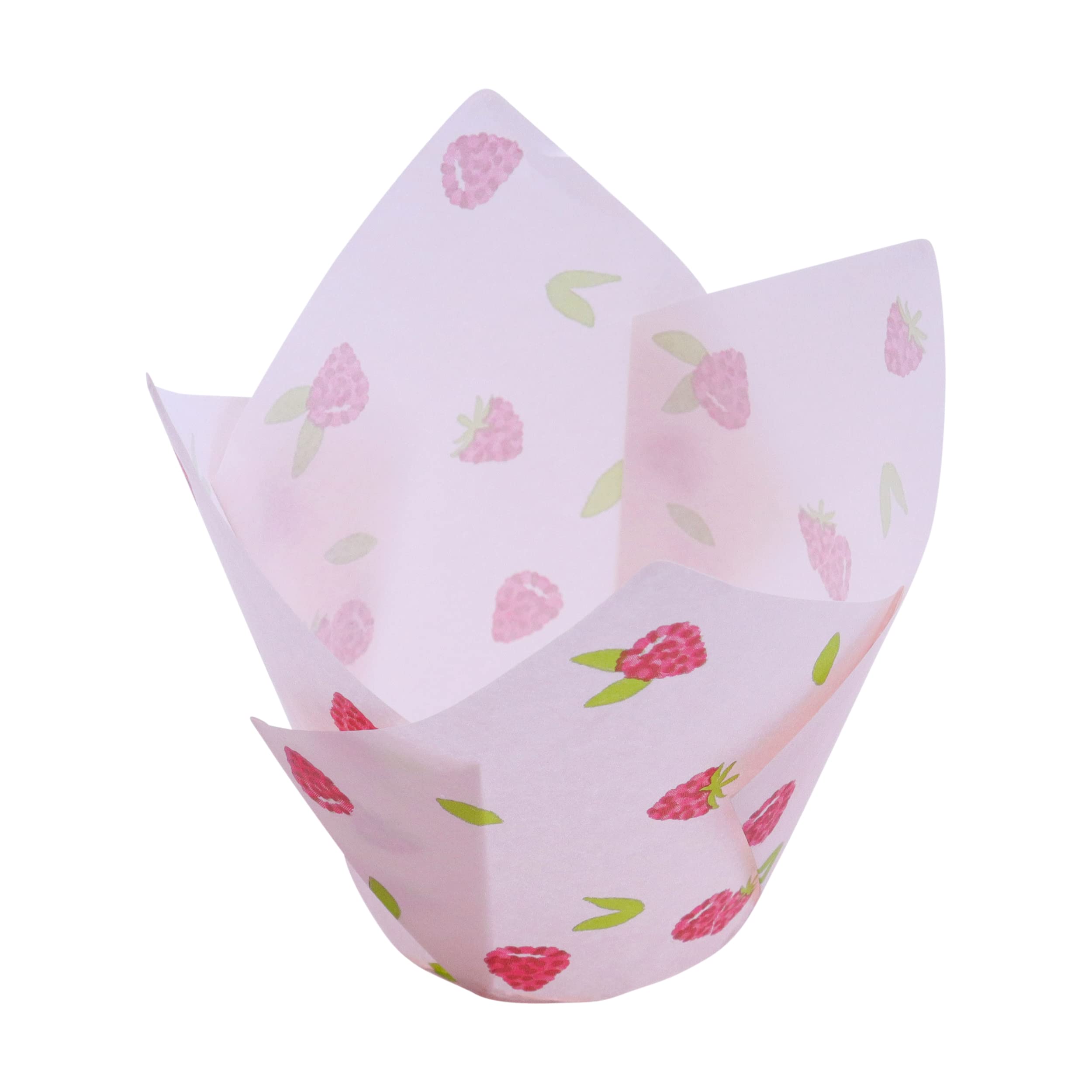 PME Tulip-Shaped Muffin Cases - Raspberry Color | 24 Count | 10cm Diameter 2