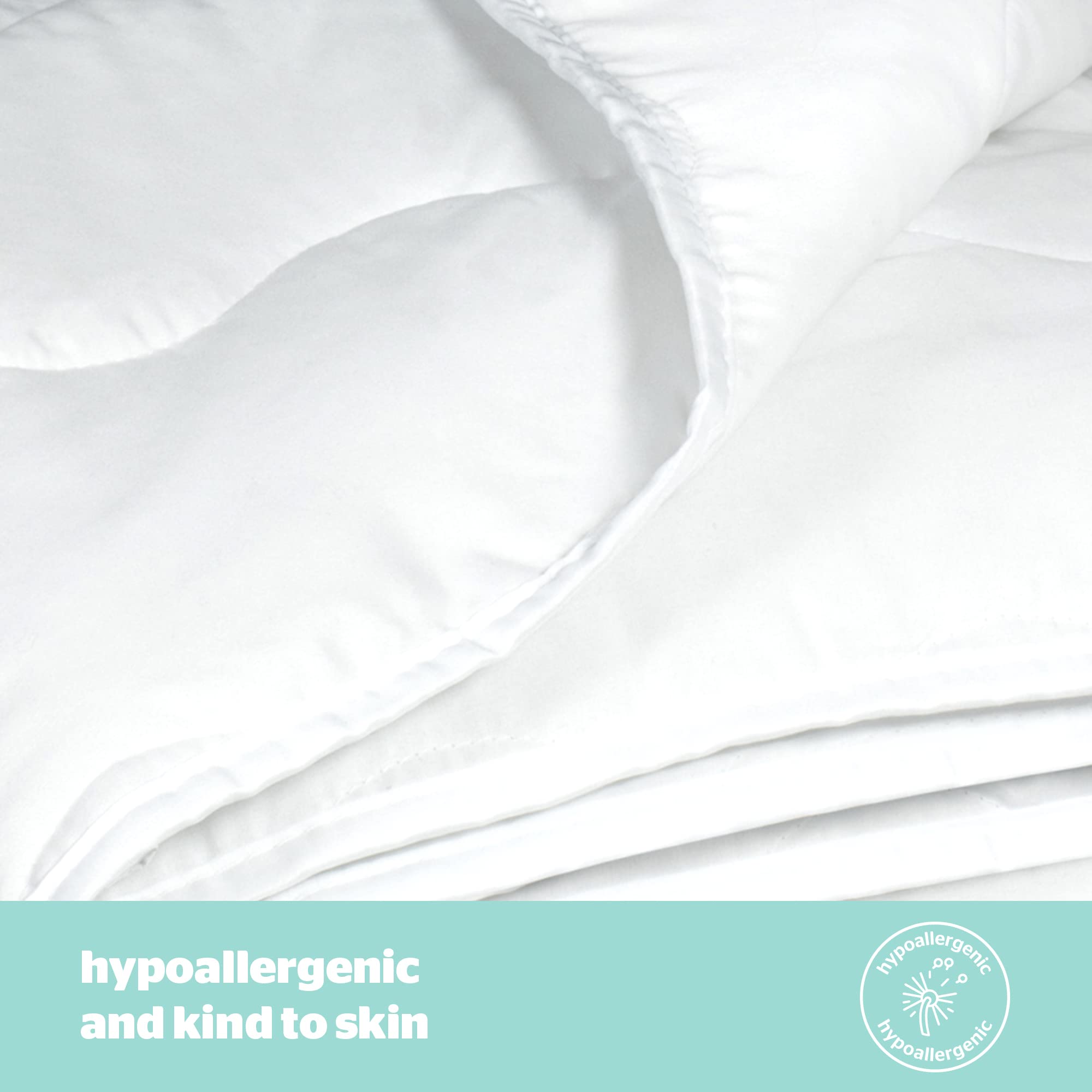 Silentnight Summer Breeze 2.5 Tog Double Duvet - Lightweight Hypoallergenic Summer Quilt | 200x200cm 6