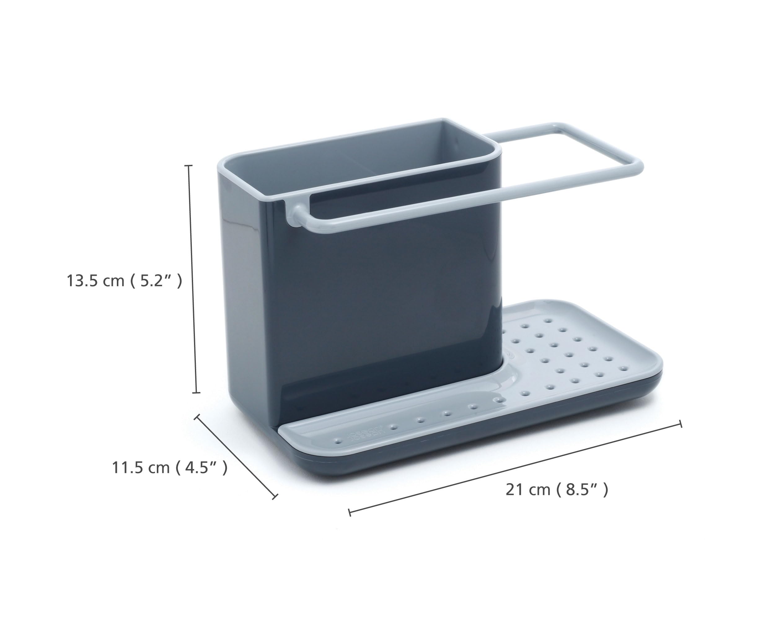 Joseph Joseph Caddy Sink Area Organiser - Grey | Sponge Holder & Cloth Rail | Plastic 3