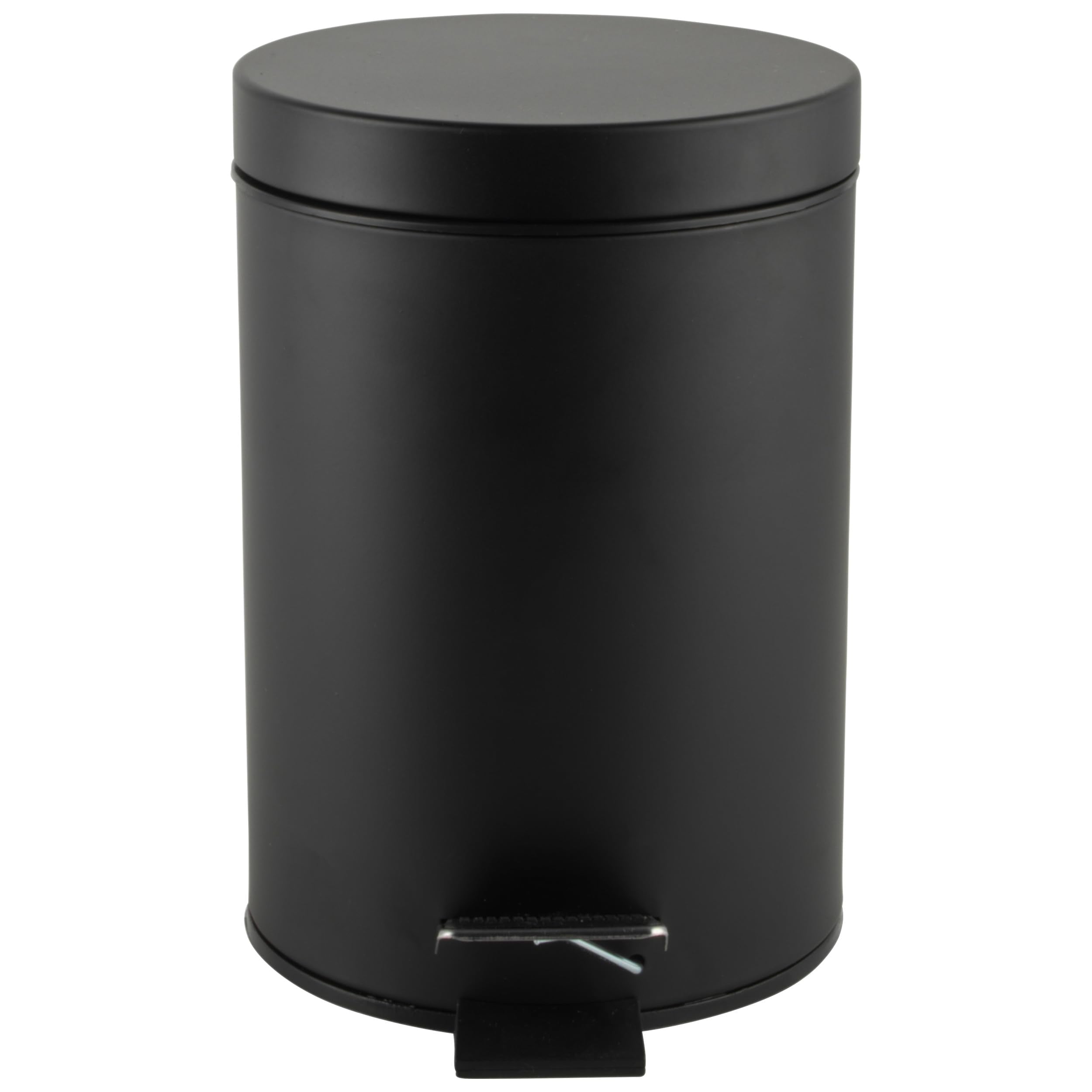 Beldray Stainless Steel Bathroom Pedal Bin - 3L Capacity, Soft Close Lid, Removable Inner Bucket, Black 1