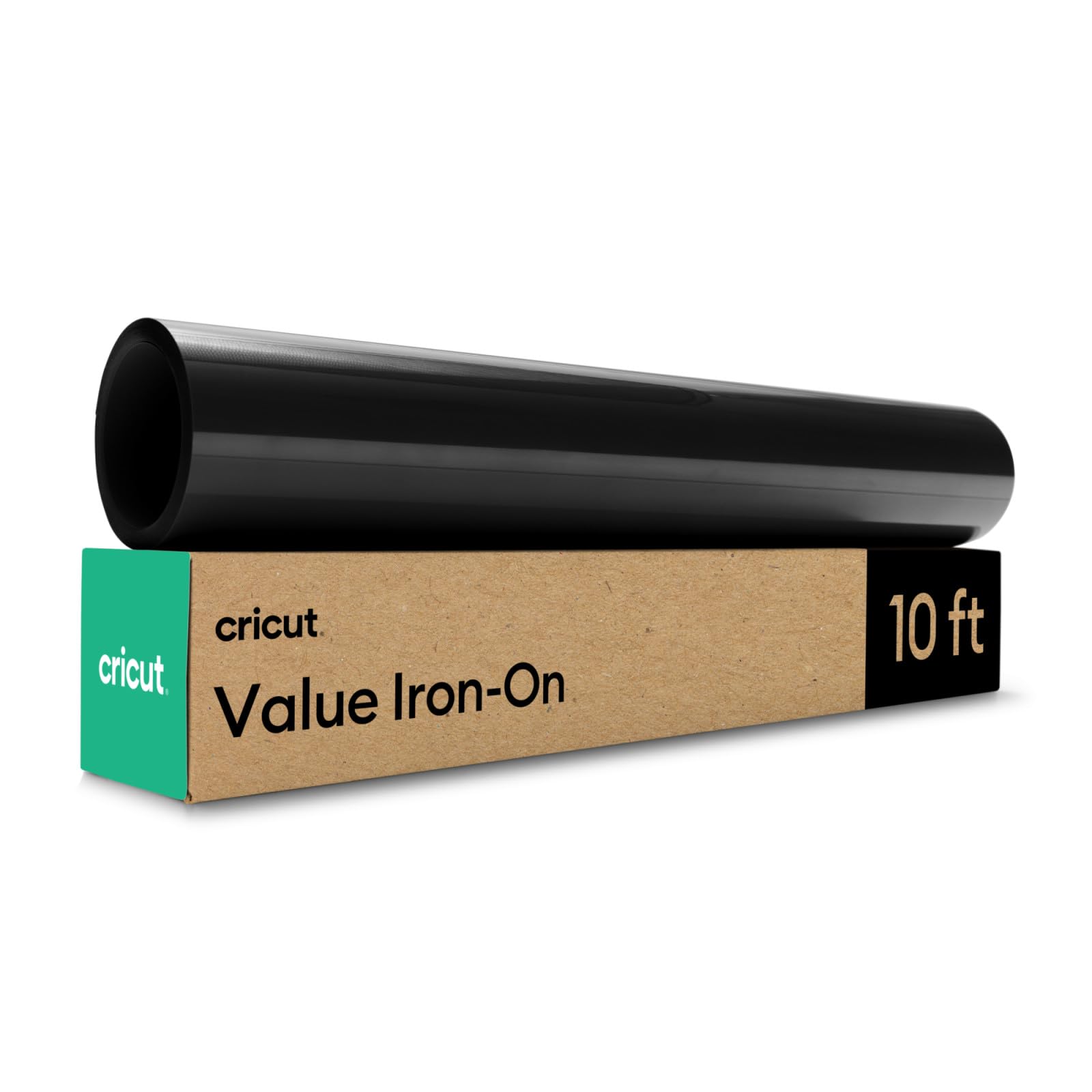 Cricut Value Iron On Vinyl - Black HTV for Custom T-Shirts | 30.5 cm x 3 m Roll 1