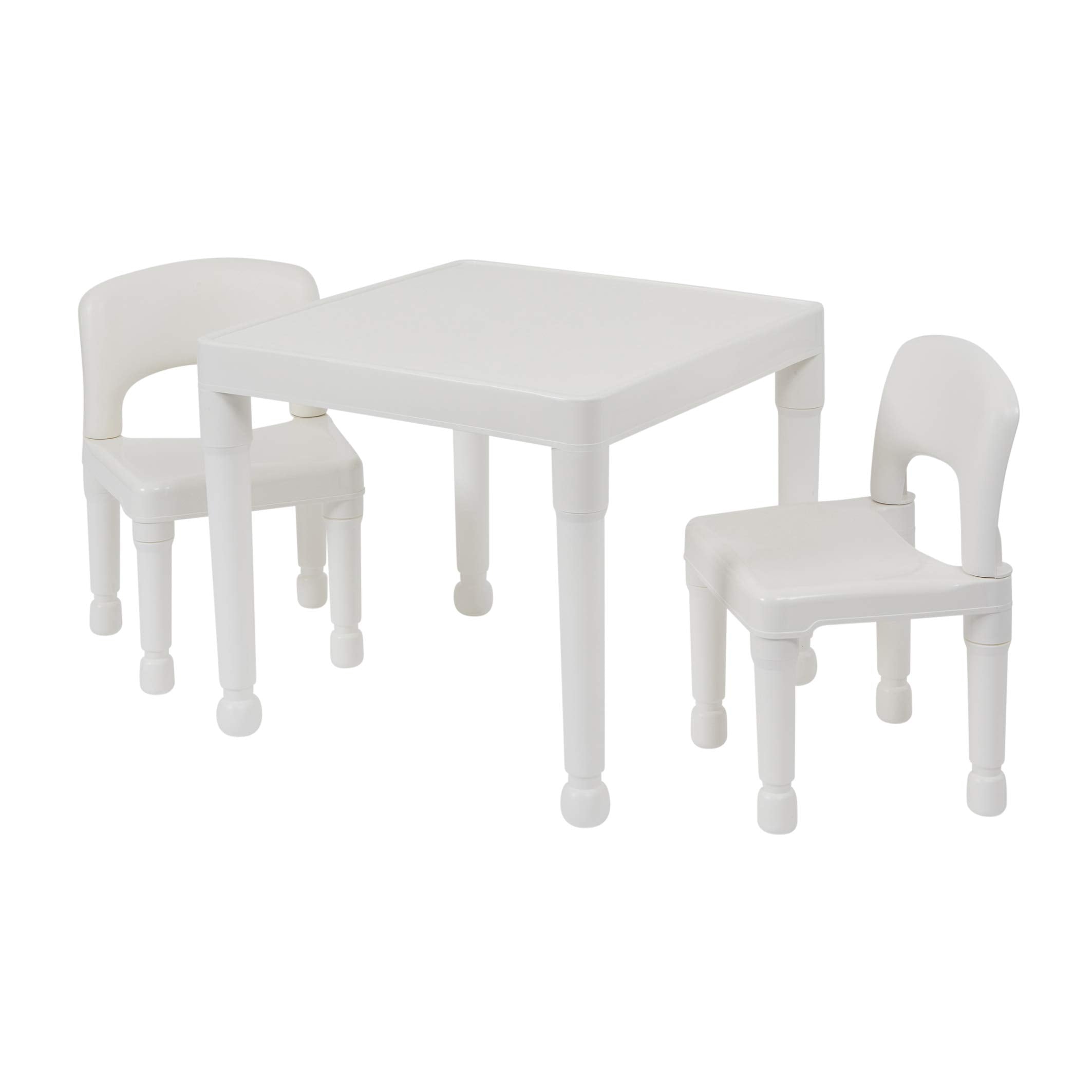 Liberty House Toys Plastic Table and Two Chair Set White | Ages 2+ | Simple Assembly 1