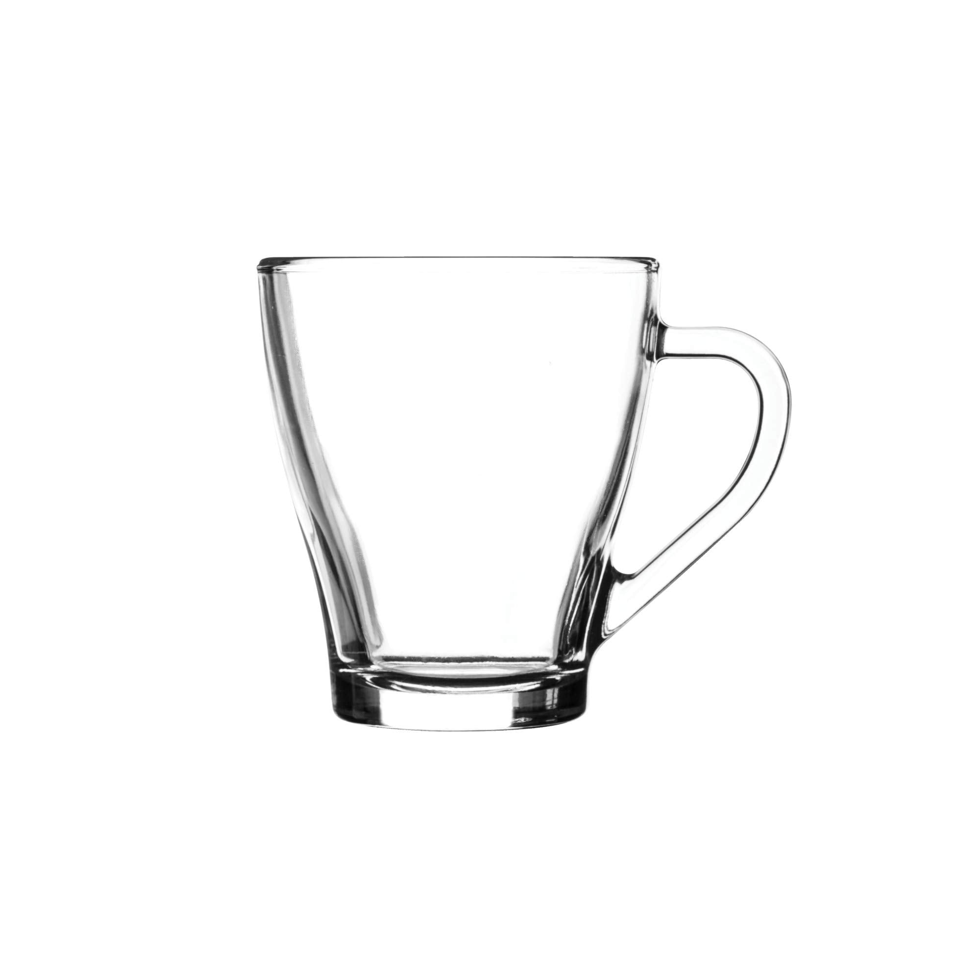 Ravenhead Essentials Glass Mug - 255 ml Capacity | Transparent | Scratch Resistant