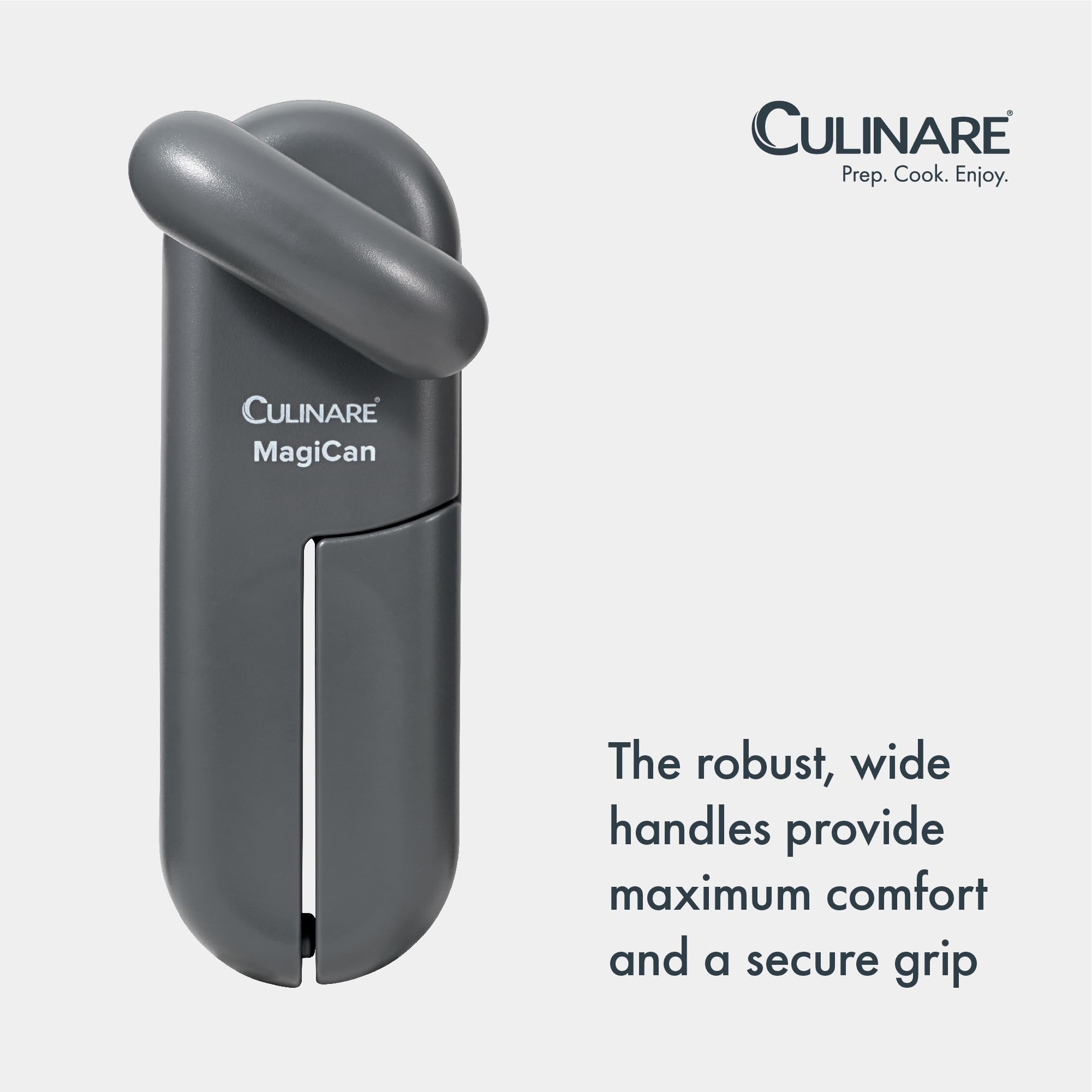 CULINARE MagiCan Manual Can Opener - Stainless Steel Wheel | Robust Handle | Grey 7