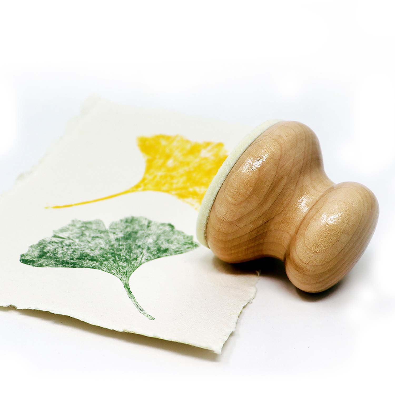 Artway Wooden Handheld Printmaking Baren - 70mm Diameter | Solid Wood | Felt Base 4
