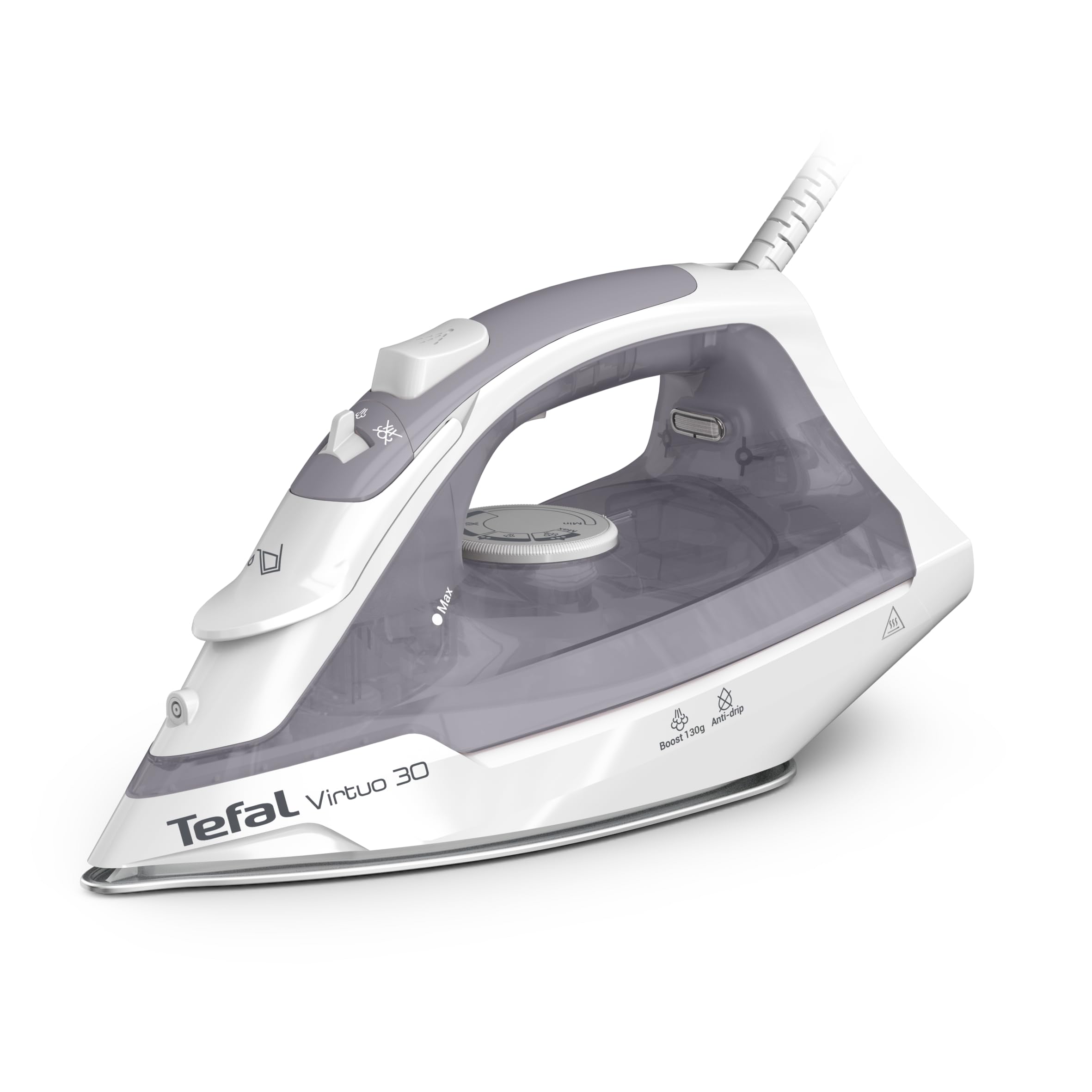 Tefal Virtuo 30 Steam Iron - 2000W Power | 130g Steam Boost | Ceramic Soleplate 1