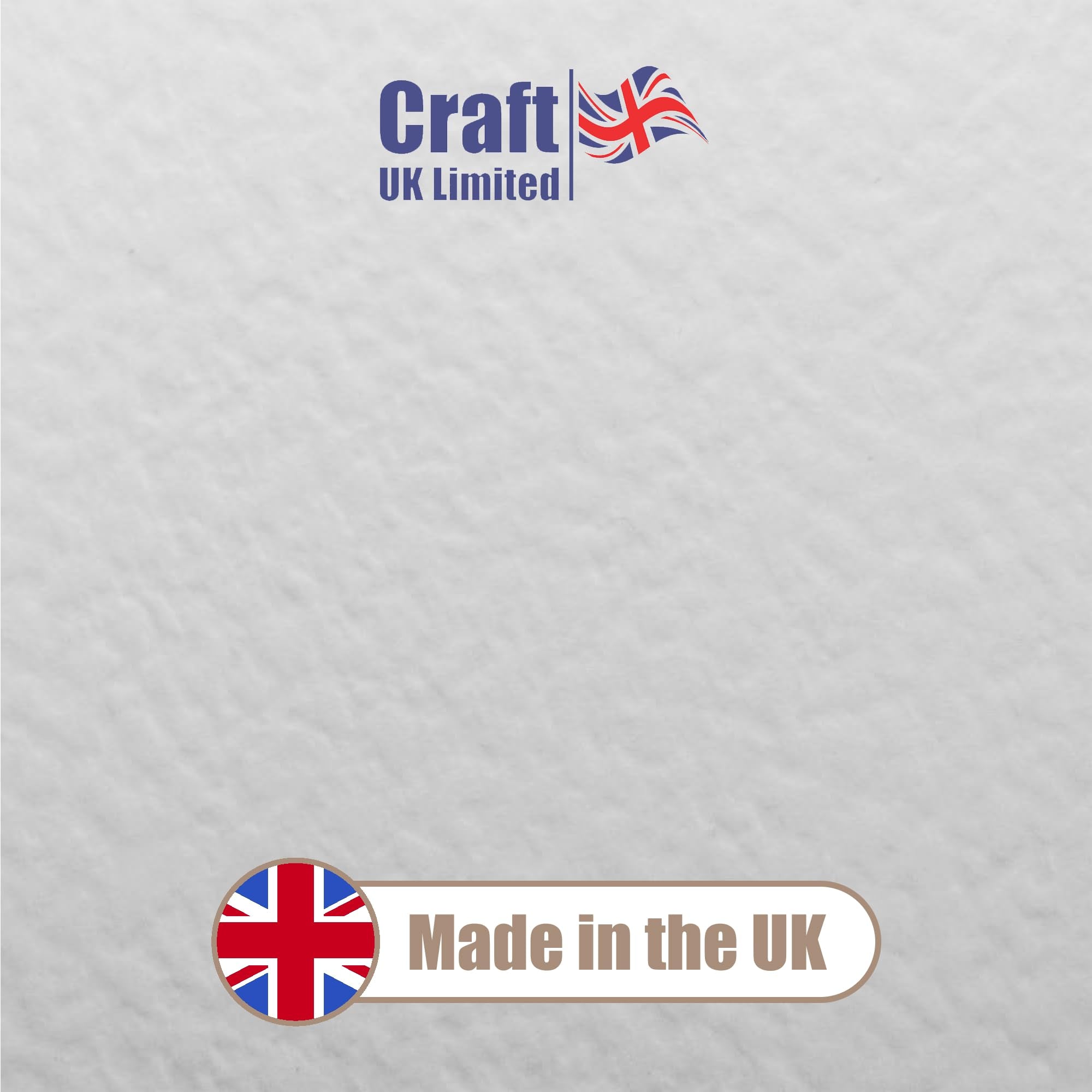 Craft UK Hammered Card Stock Pack - 50 Count 5x5 Inch White Cards & Envelopes | 300 GSM 2