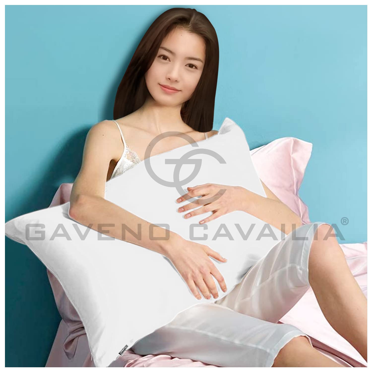 GC GAVENO CAVAILIA Housewife Pillowcases 2 Pack, White Polycotton, Breathable & Easy Care 5