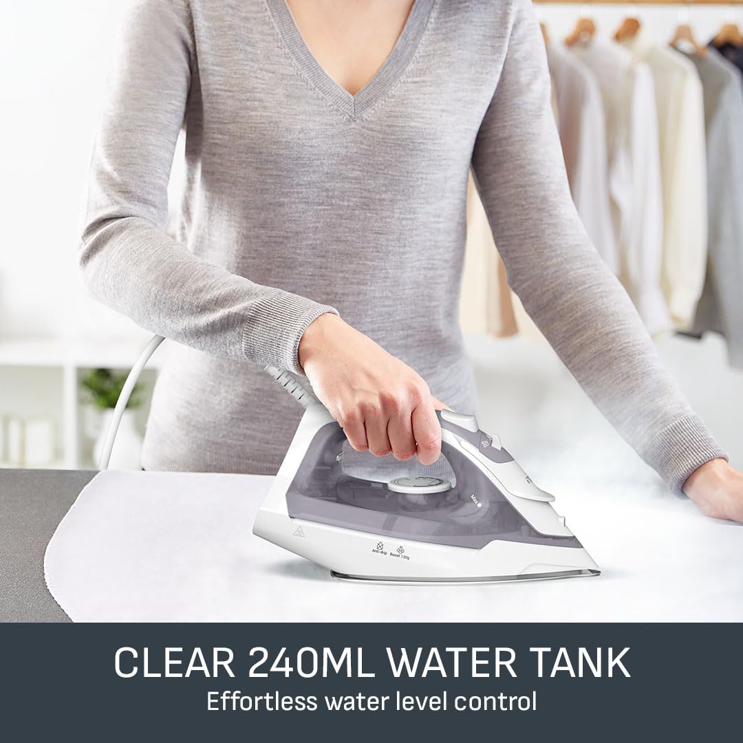 Tefal Virtuo 30 Steam Iron - 2000W Power | 130g Steam Boost | Ceramic Soleplate 7
