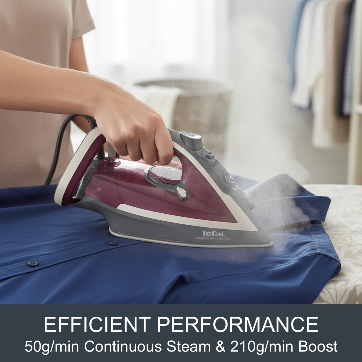 Tefal Ultraglide Steam Iron - 2800W Power, 210 g/min Boost, Durilium Soleplate | FV5872 4