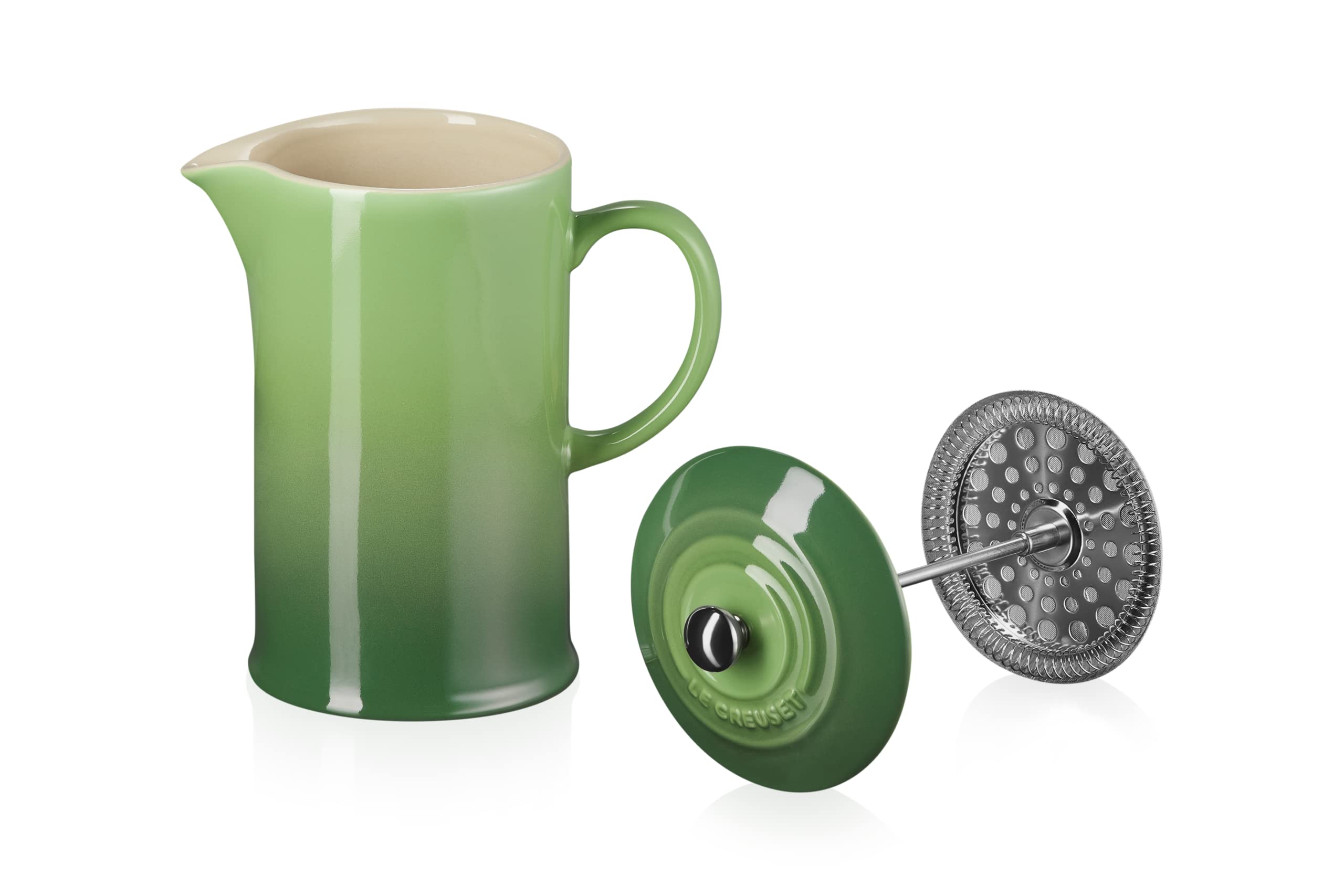 LE CREUSET Stoneware Cafetière French Press - 1 Litre Capacity | Bamboo | Dishwasher Safe 5