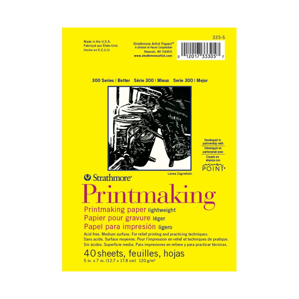 Strathmore Pro-Art Printmaking Paper Pad - 5 x 7-inch, 40 Sheets, Ivory 1