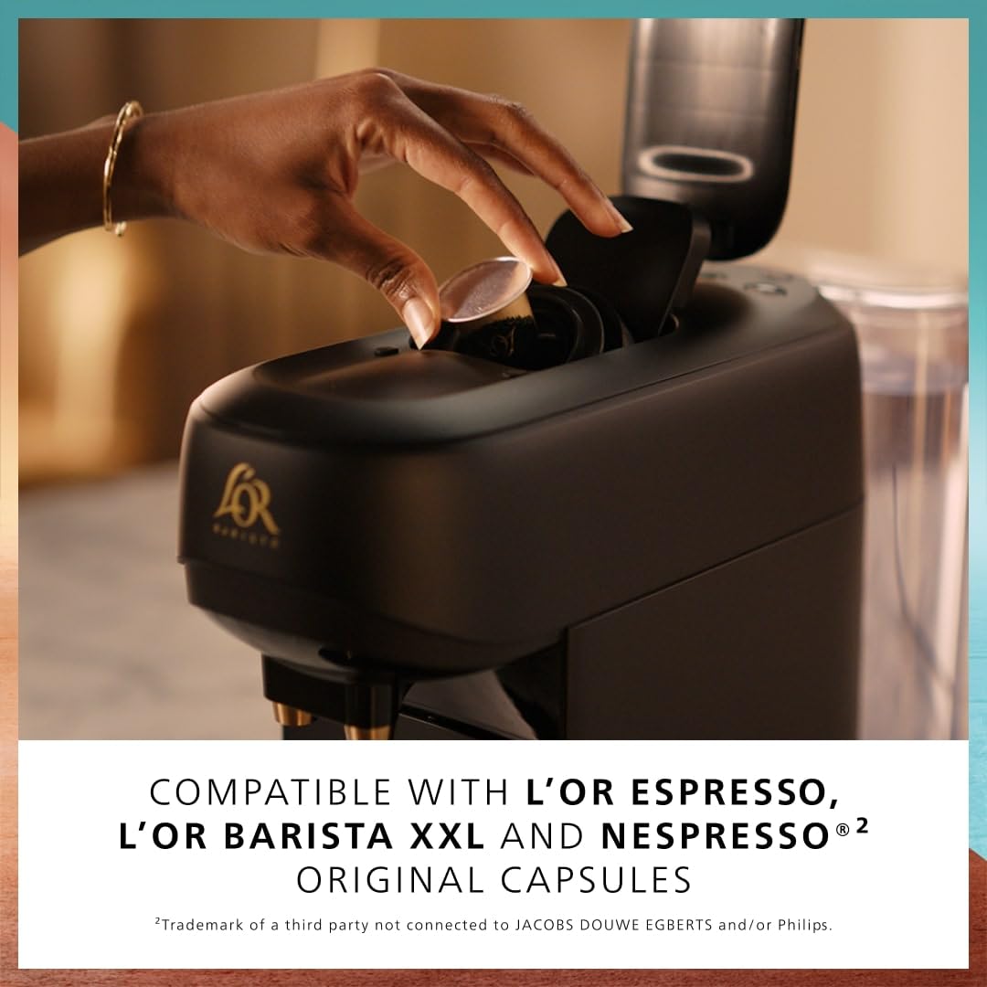 Philips L’OR BARISTA Absolu Capsule Coffee Machine - 19 Bar, Dual Capsule, Satin White 7