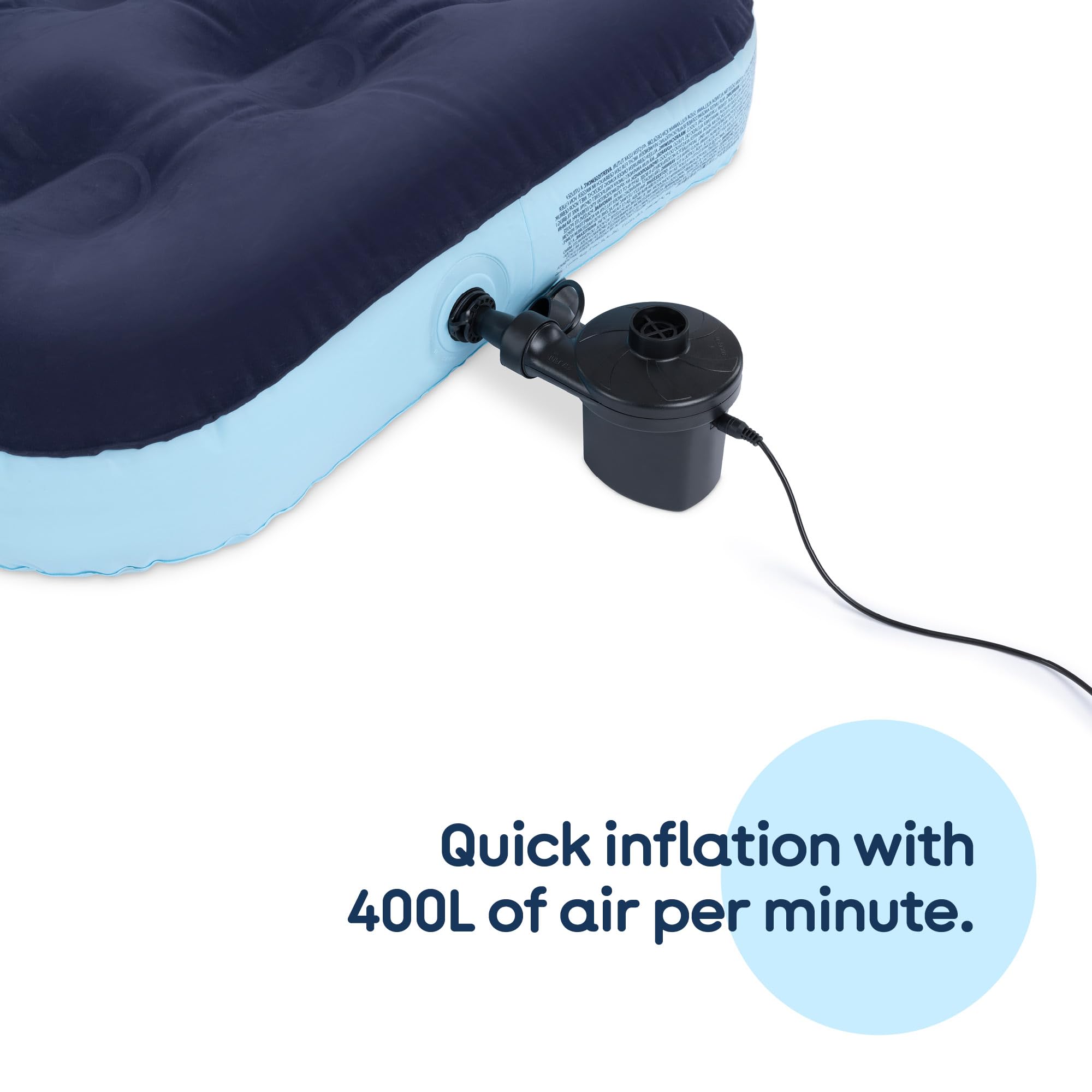 airzzZ 240V Electric Air Pump - Fast Inflate/Deflate with 3 Nozzle Sizes | 150W Power 4