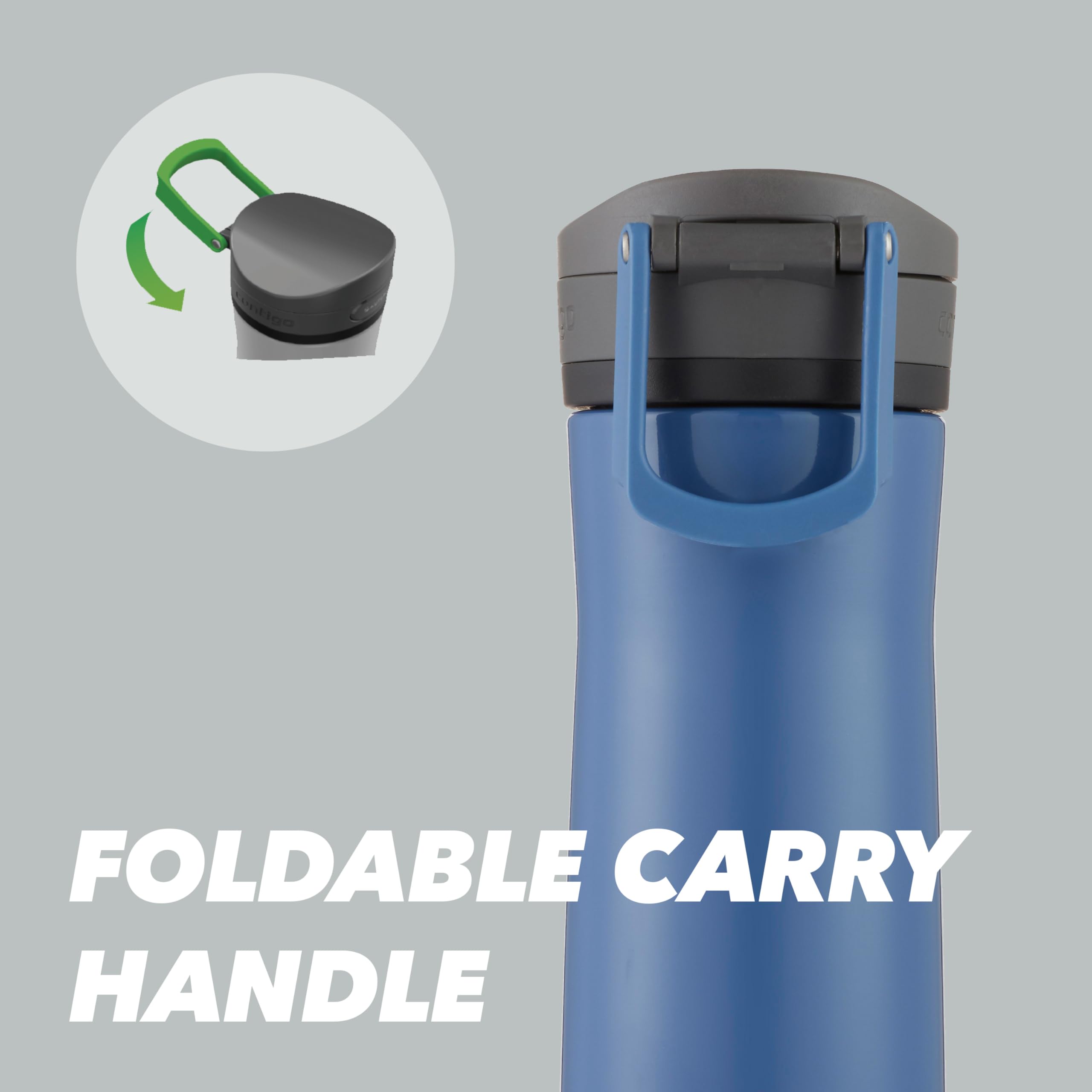 Contigo AUTOPOP Vacuum-Insulated Water Bottle - Leak-Proof | Keeps Cold 24 Hrs | 590 ml 7