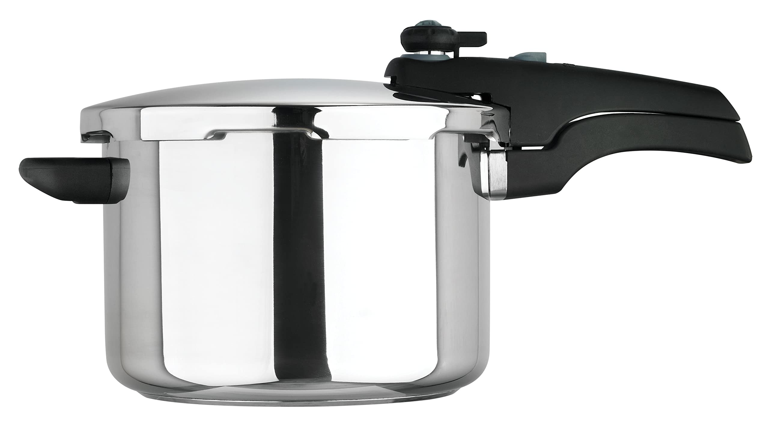 Prestige Smart Plus Stainless Steel Pressure Cooker - 6L Capacity | 2 Pressure Settings | Safety Locking Lid 1