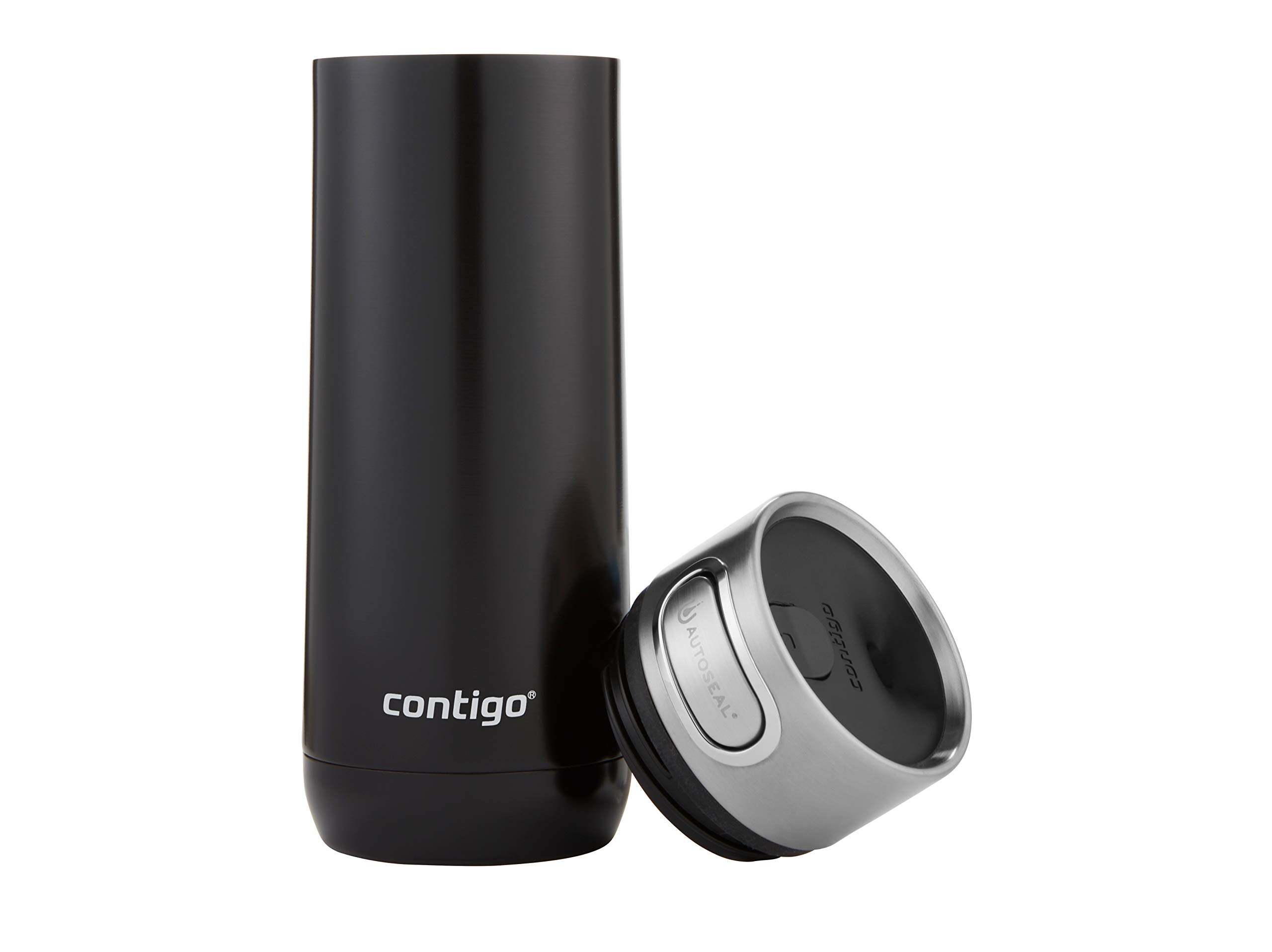 Contigo Luxe Autoseal Travel Mug - 470ml Stainless Steel Thermal, Leakproof, Licorice
