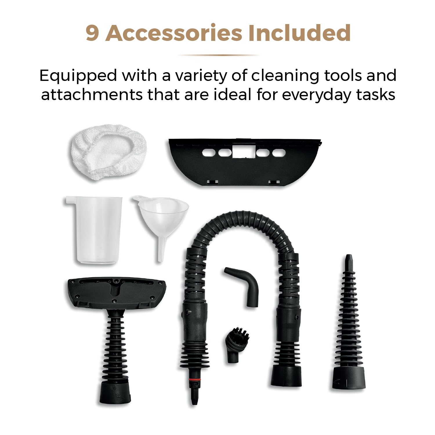 Tower Handheld Steam Cleaner - Kills 99.99% Bacteria | 1050W Power | 250ml Tank 5