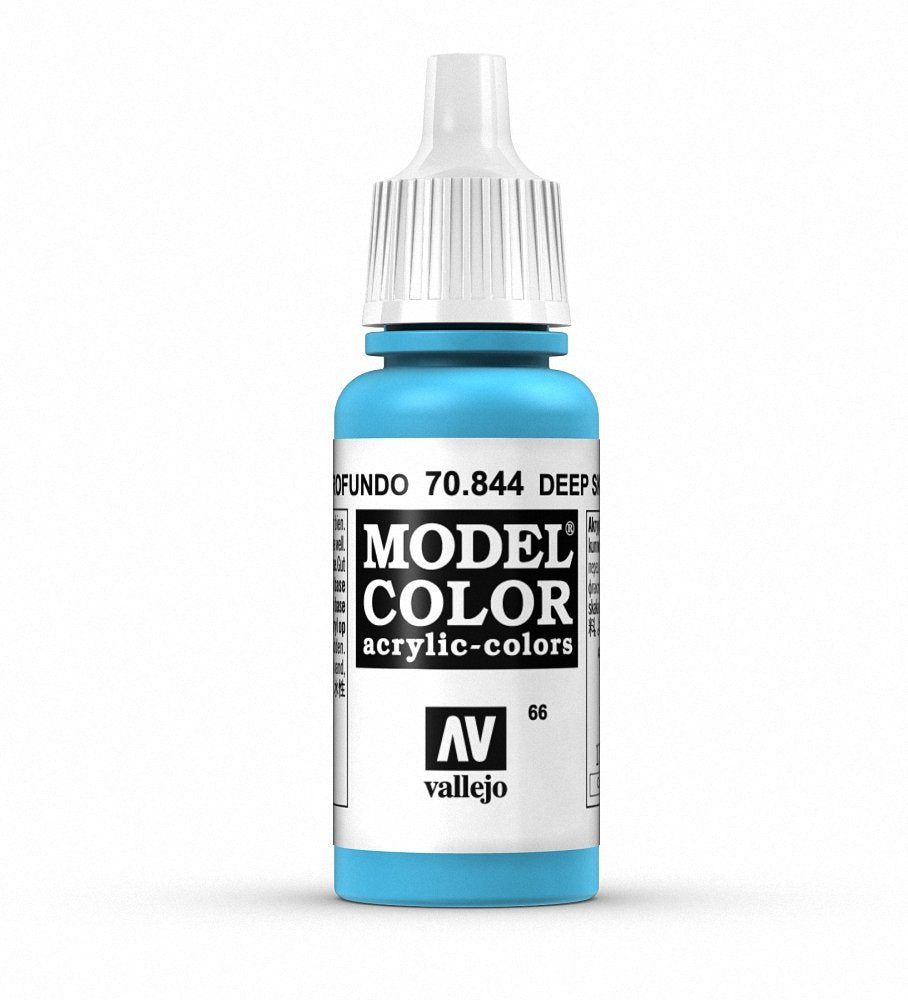 Vallejo Model Color VJ70844 - Deep Sky Blue Acrylic Paint | 17 ml | Waterbased 1