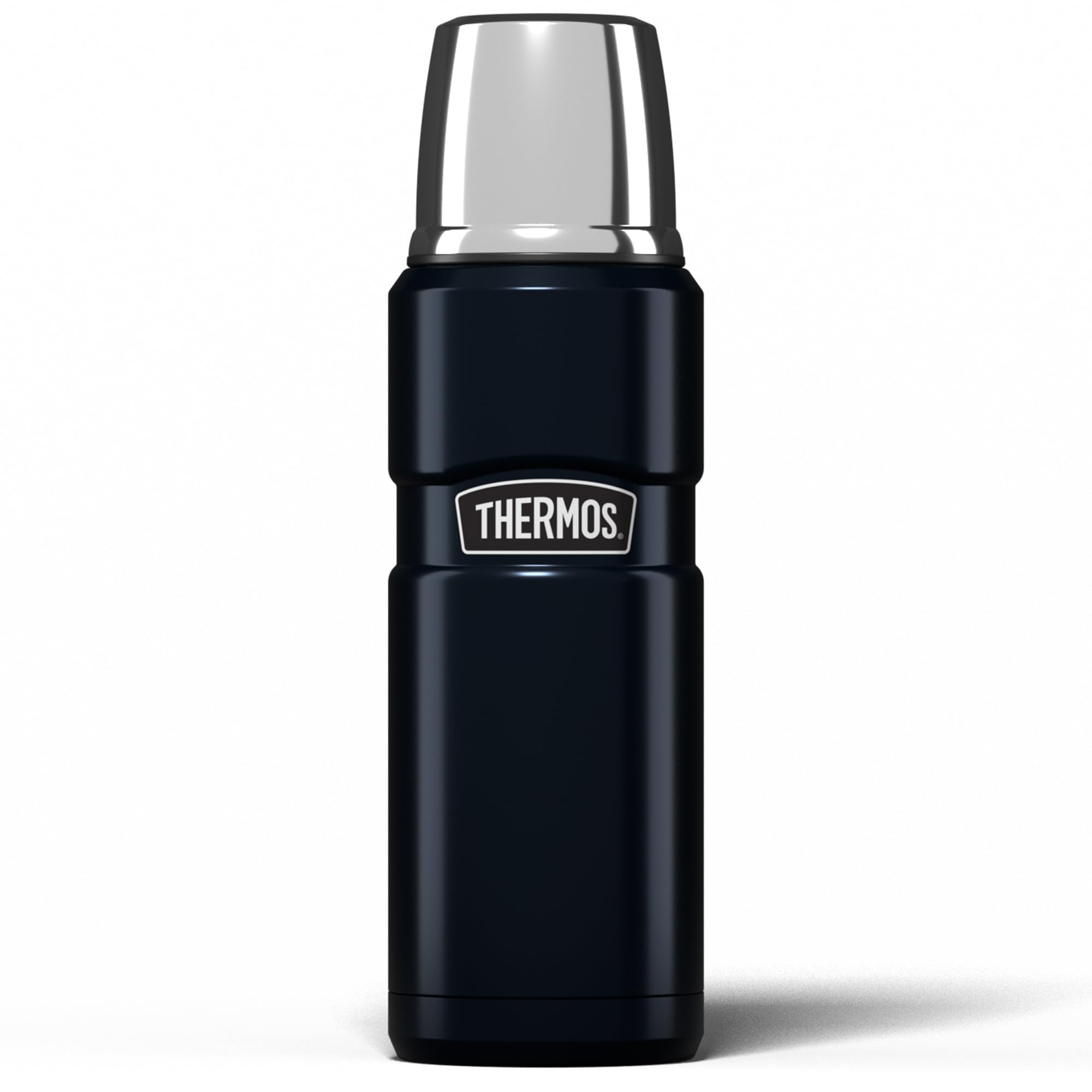Thermos Stainless Steel Drink Flask 0.47L Midnight Blue | Vacuum Insulated | Hot 18 Hrs/Cold 24 Hrs
