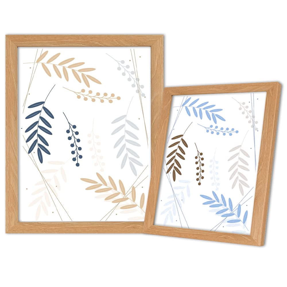 INOV8 PFVS-LMOK-86 Picture Frame - 8x6 Inch | Dense Wood | Lime Oak Finish | Wall & Tabletop 5