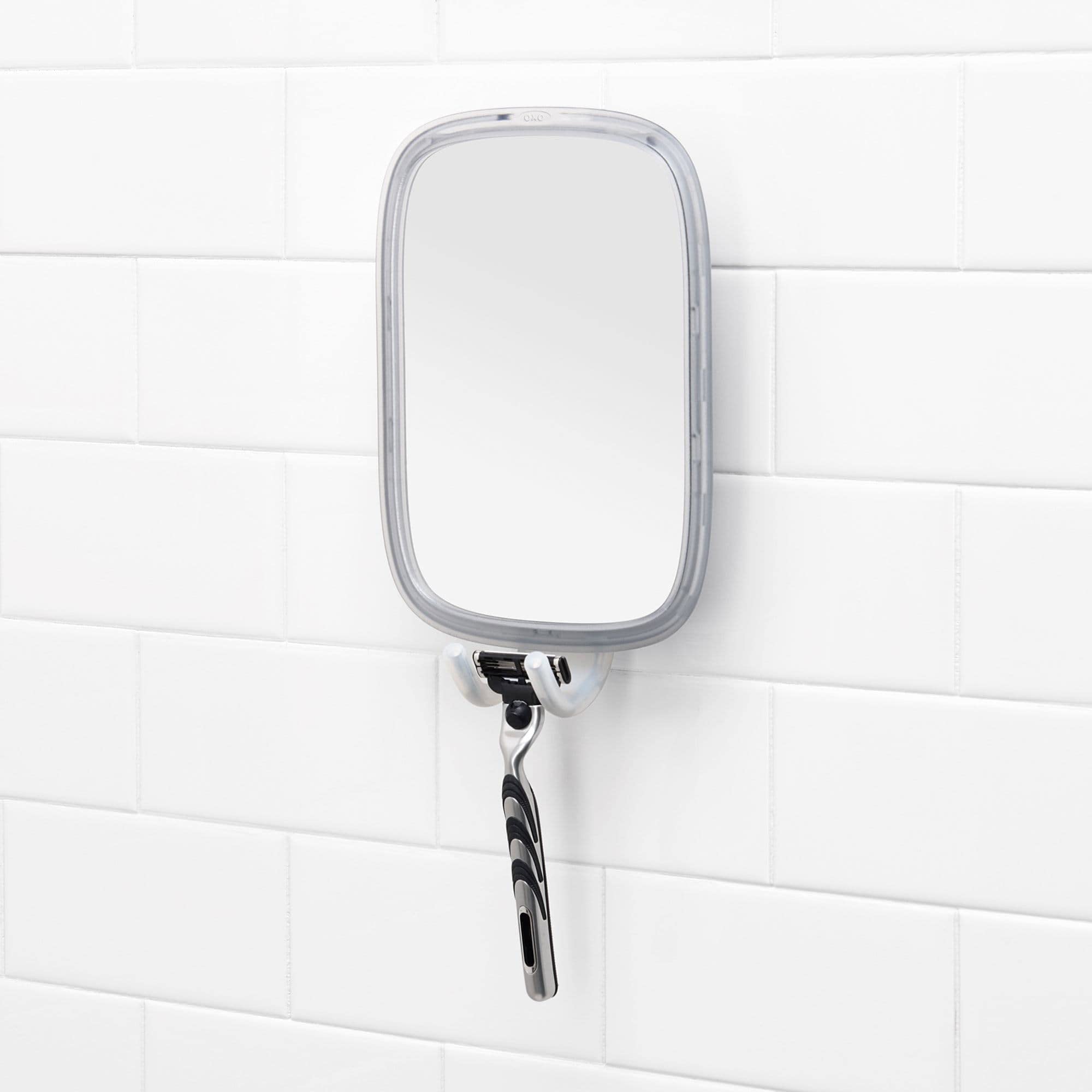 OXO Good Grips StrongHold Suction Fogless Shaving Mirror | 15.2 cm Round | Silver 6