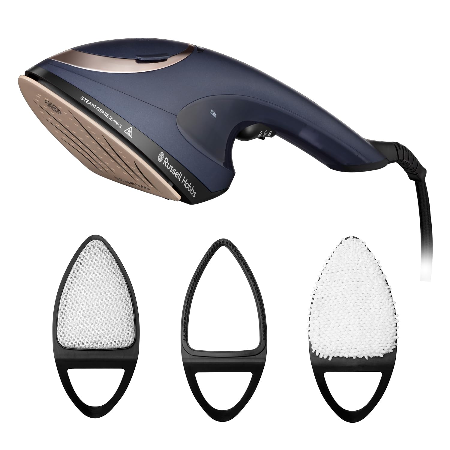 Russell Hobbs Steam Genie 2in1 Handheld Clothes Steamer with Ironing Option | 1700W | 60s Heat-Up 1
