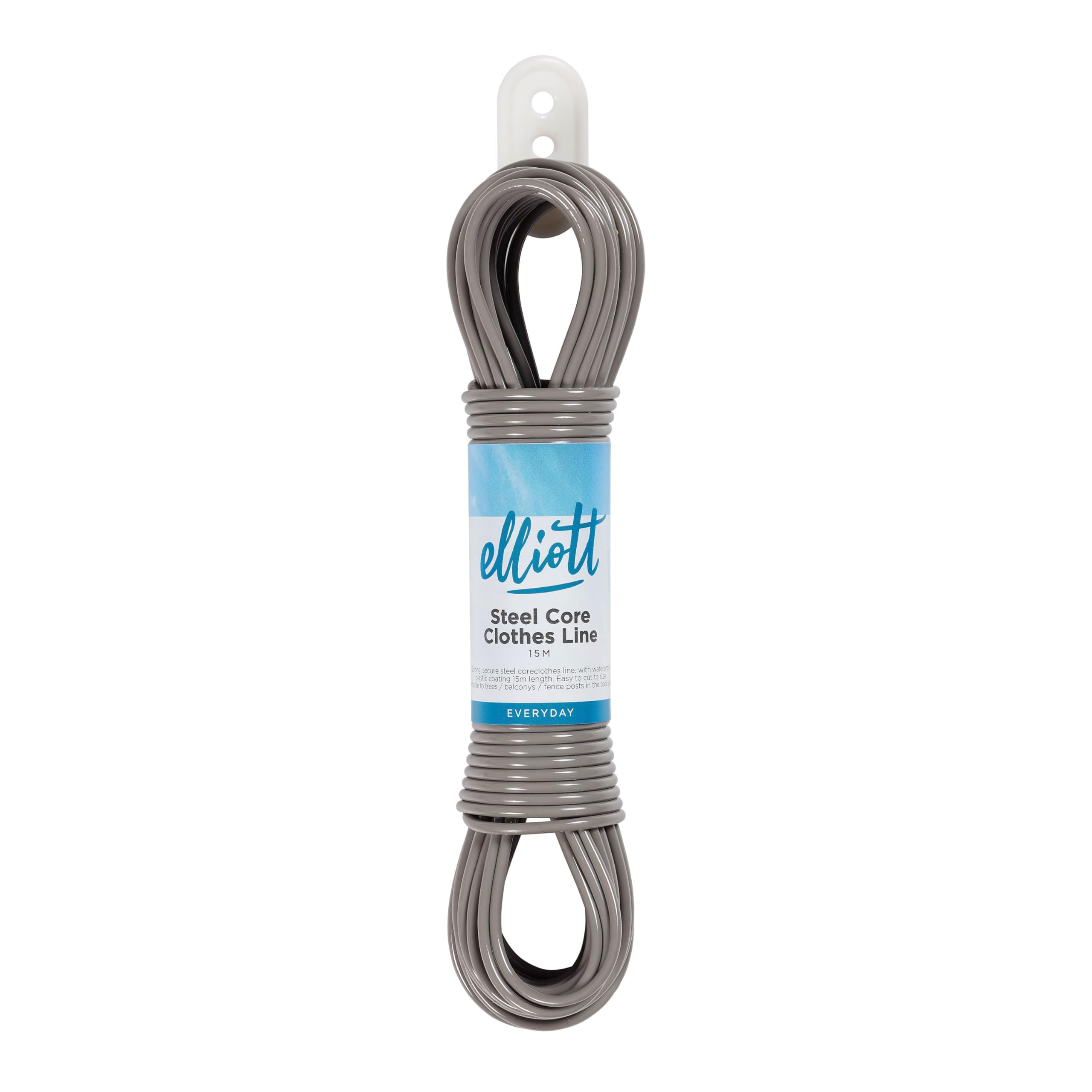 Elliott Steel Core Clothes Line - 15m Length | Flexible Use | Indoor/Outdoor 1