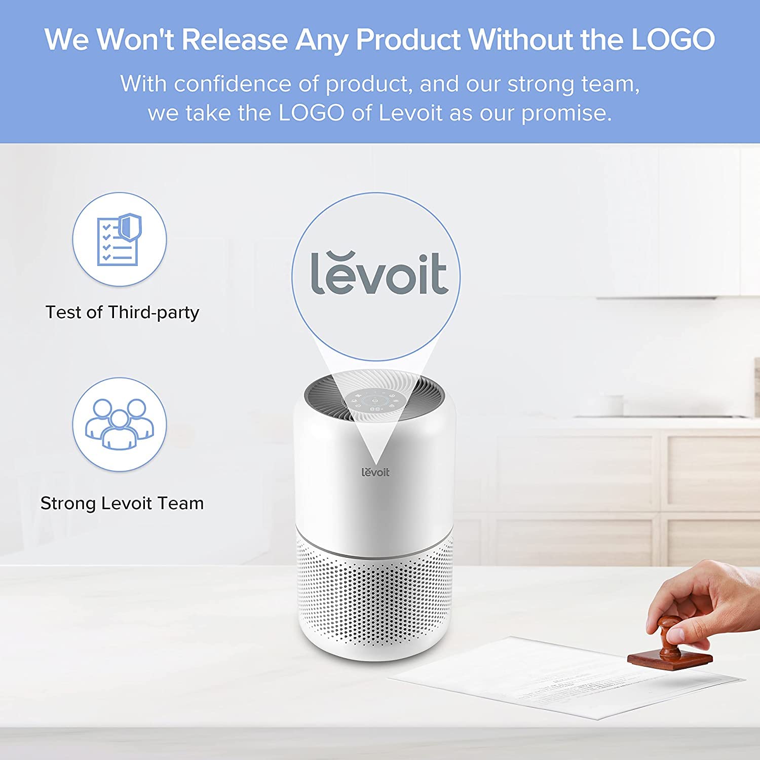 Levoit Core 300 Air Purifier for Home/Bedroom | 80m² Coverage | 187 m³/h CADR | HEPA Filtration 10