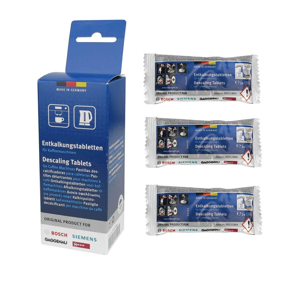 Bosch 00311864 Descaling Tablets for Coffee Machines and Kettles | Pack of 6 3