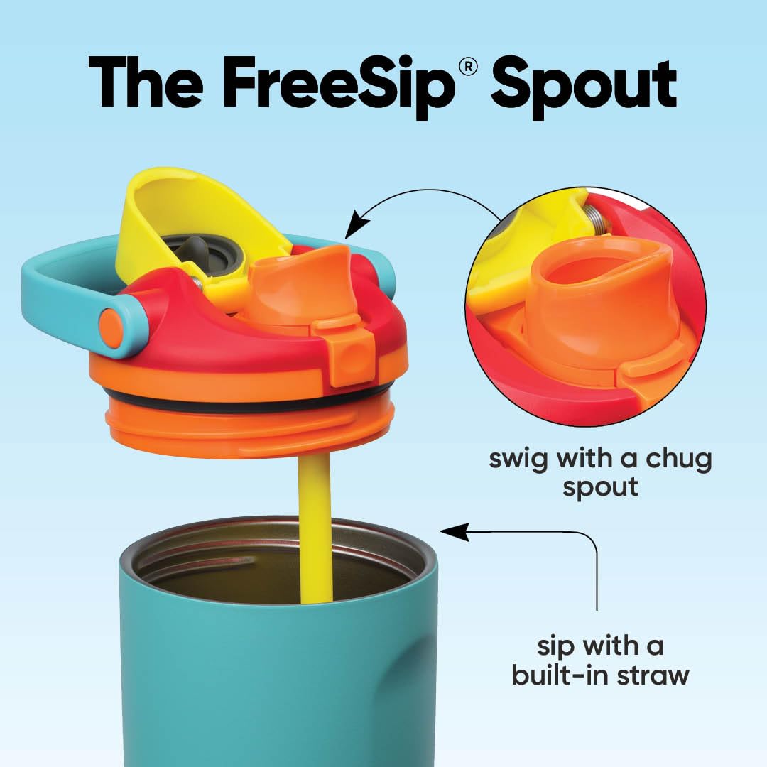 Owala FreeSip Sway Insulated Stainless Steel Water Bottle - 30oz (890ml) | Leak-Proof Lid | Summer Sweetness