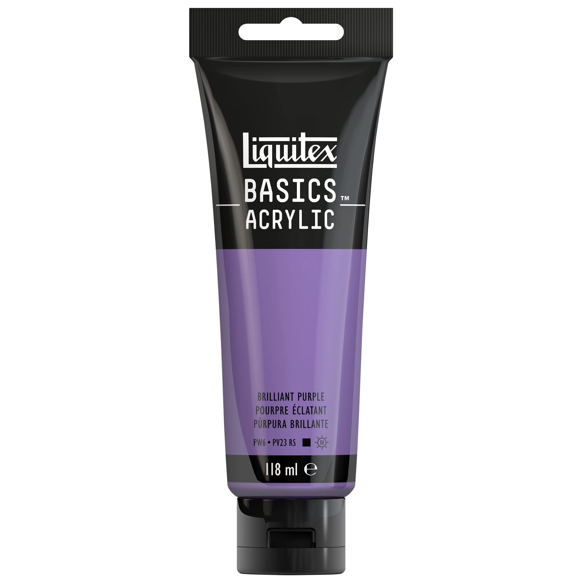 Liquitex Basics Acrylic Paint - Brilliant Purple | 118 ml Tube | Archival Quality 1