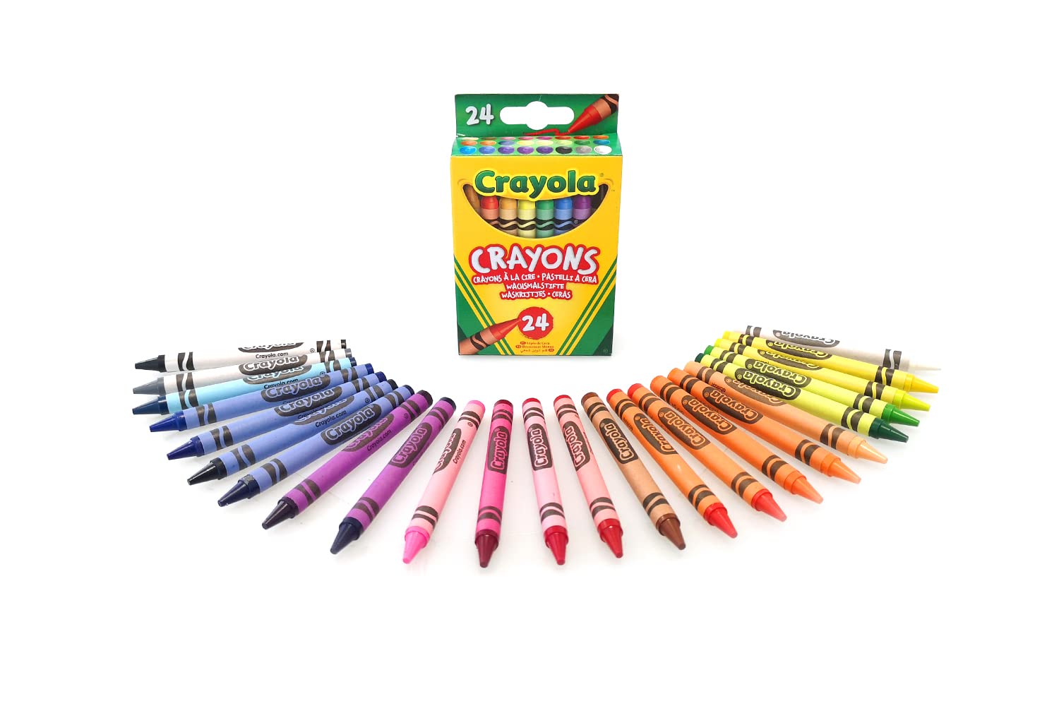 CRAYOLA Crayons - 24 Vibrant Wax Colors | Double Wrapped for Strength | Non-Toxic 1