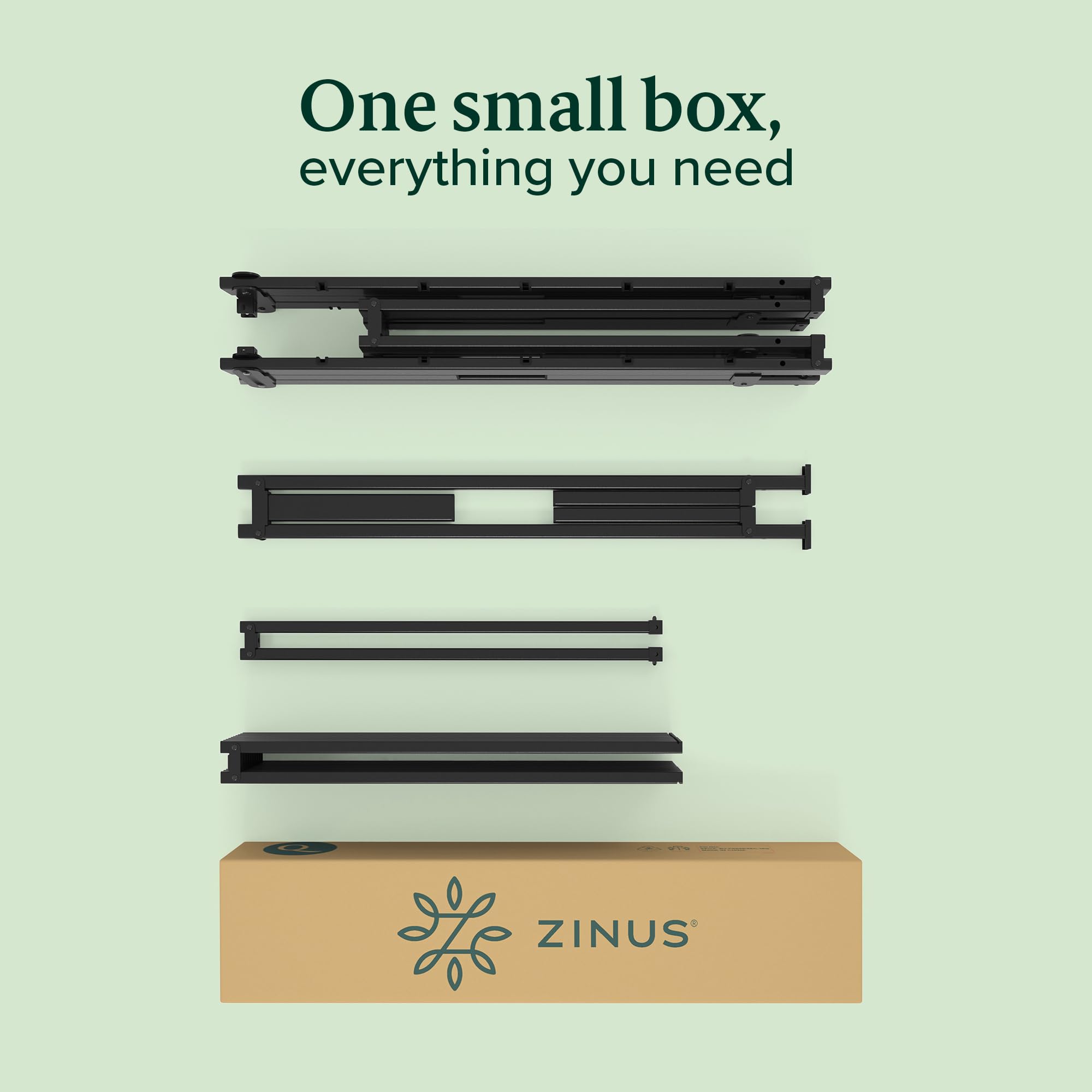 Zinus Caleb Double Bed Frame - 4ft6 (135 x 190 cm) - 14.2'' Height - Black Steel 9