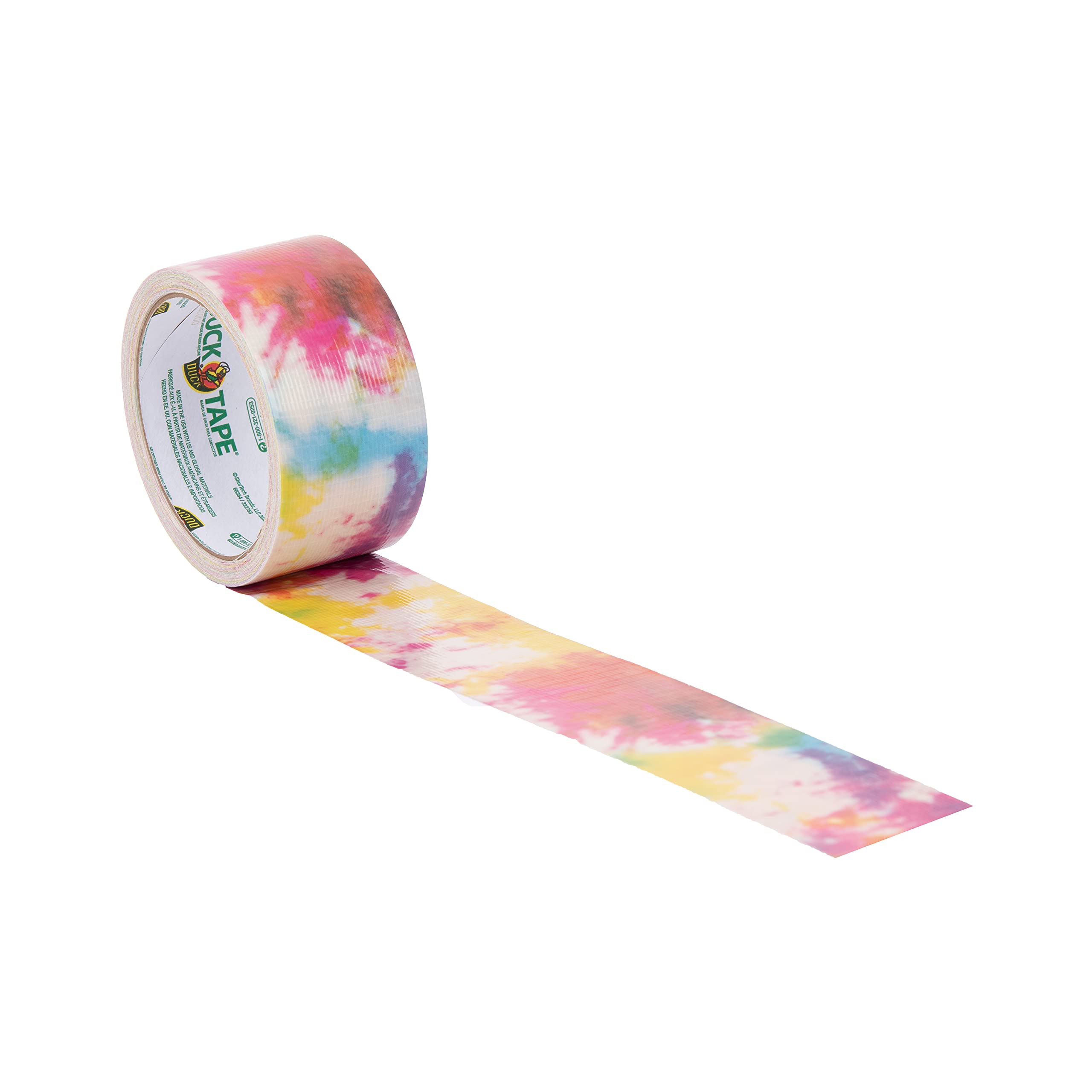 Duck Patterned Arts & Crafts Tape - Tie Dye Colour | Self-Adhesive PVC/PE/PP Roll 3