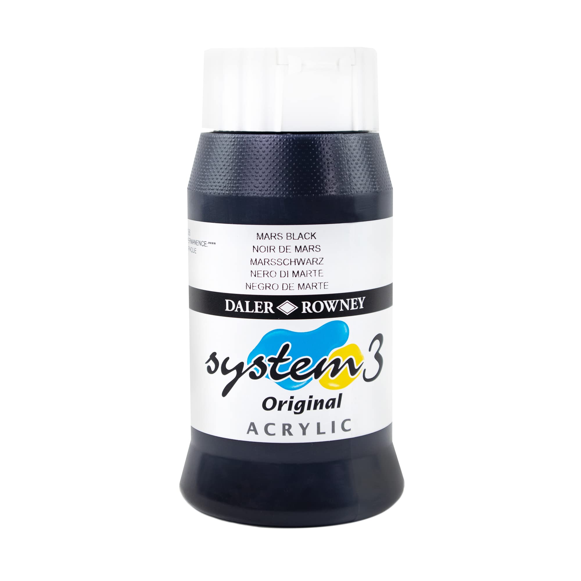 Daler Rowney System3 Acrylic Paint - Highly Pigmented | 500 ml Liquid | Non Toxic 1