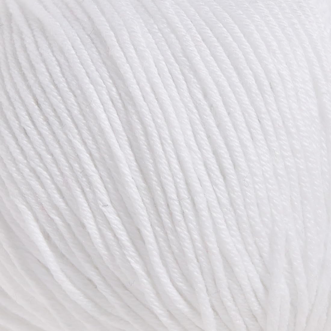 Utopia Crafts Amigurumi Cotton DK Yarn | 50% Cotton/50% Acrylic Blend | 50g Ball | White 2