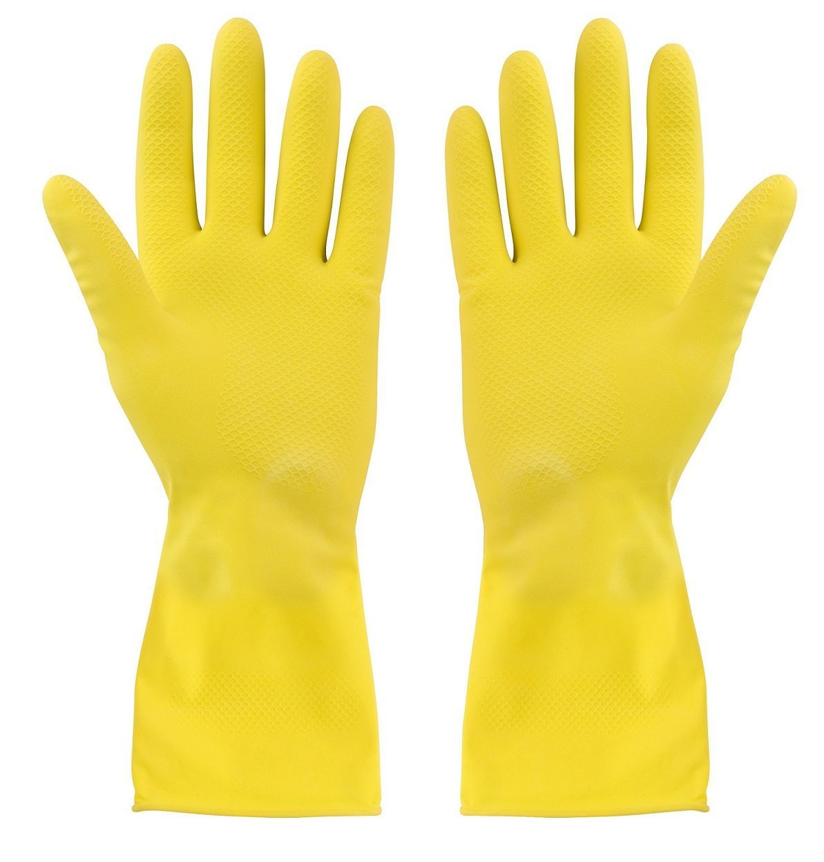Elliott Household Rubber Cleaning Gloves - XL Size, Yellow, Chemical Resistant | Pack of 2 1