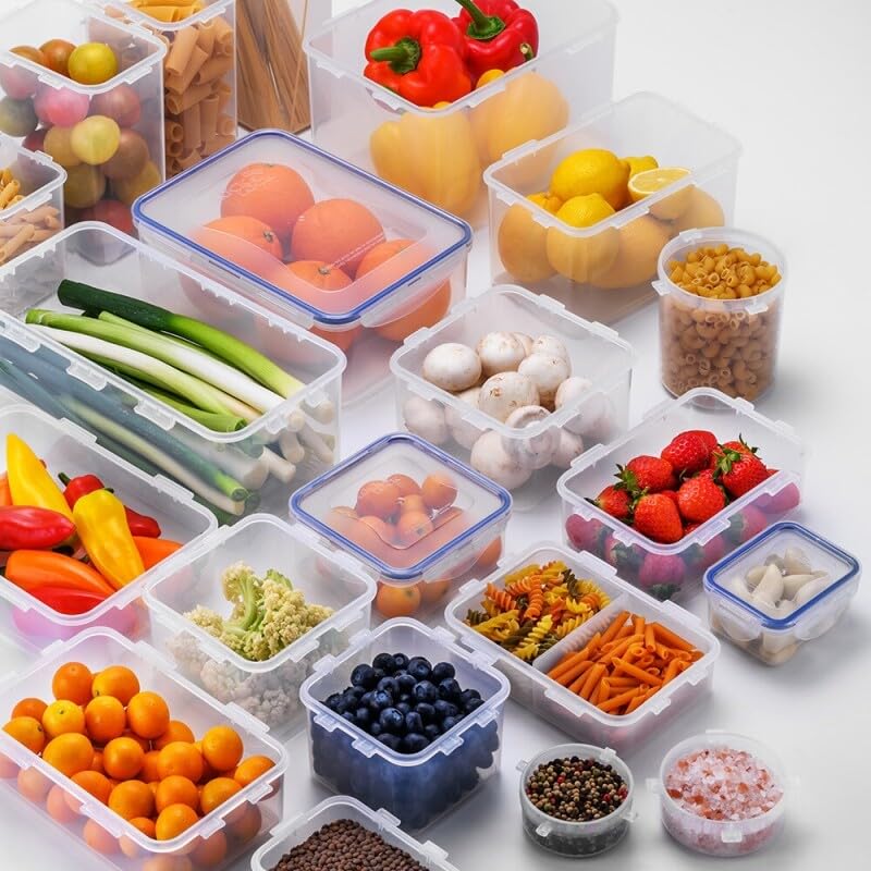 LocknLock Round Plastic Canister Food Container - 1.8L Capacity | BPA Free | Dishwasher Safe 2