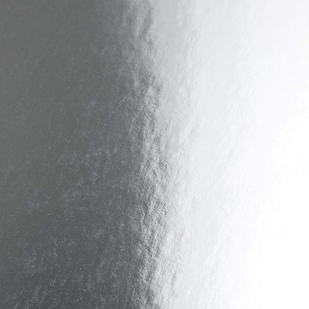 Italian Options Mirror Cardstock Paper - Holographic & Metallic Finish | A4, 250gsm, 10 Sheets, Silver 2