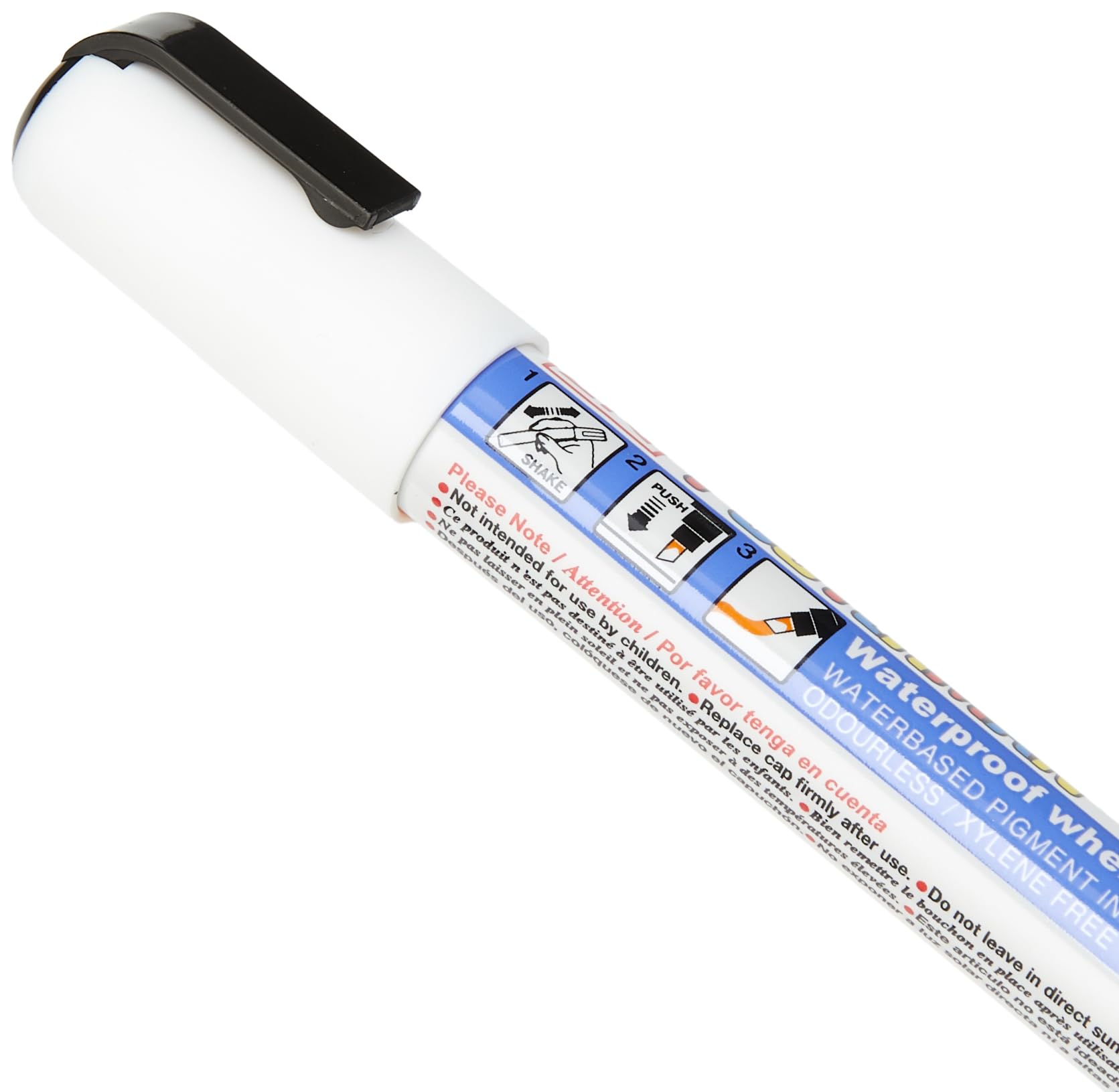 Kuretake Zig Posterman Waterproof Marker - PMA-50 | 6mm Chisel Point | White 3