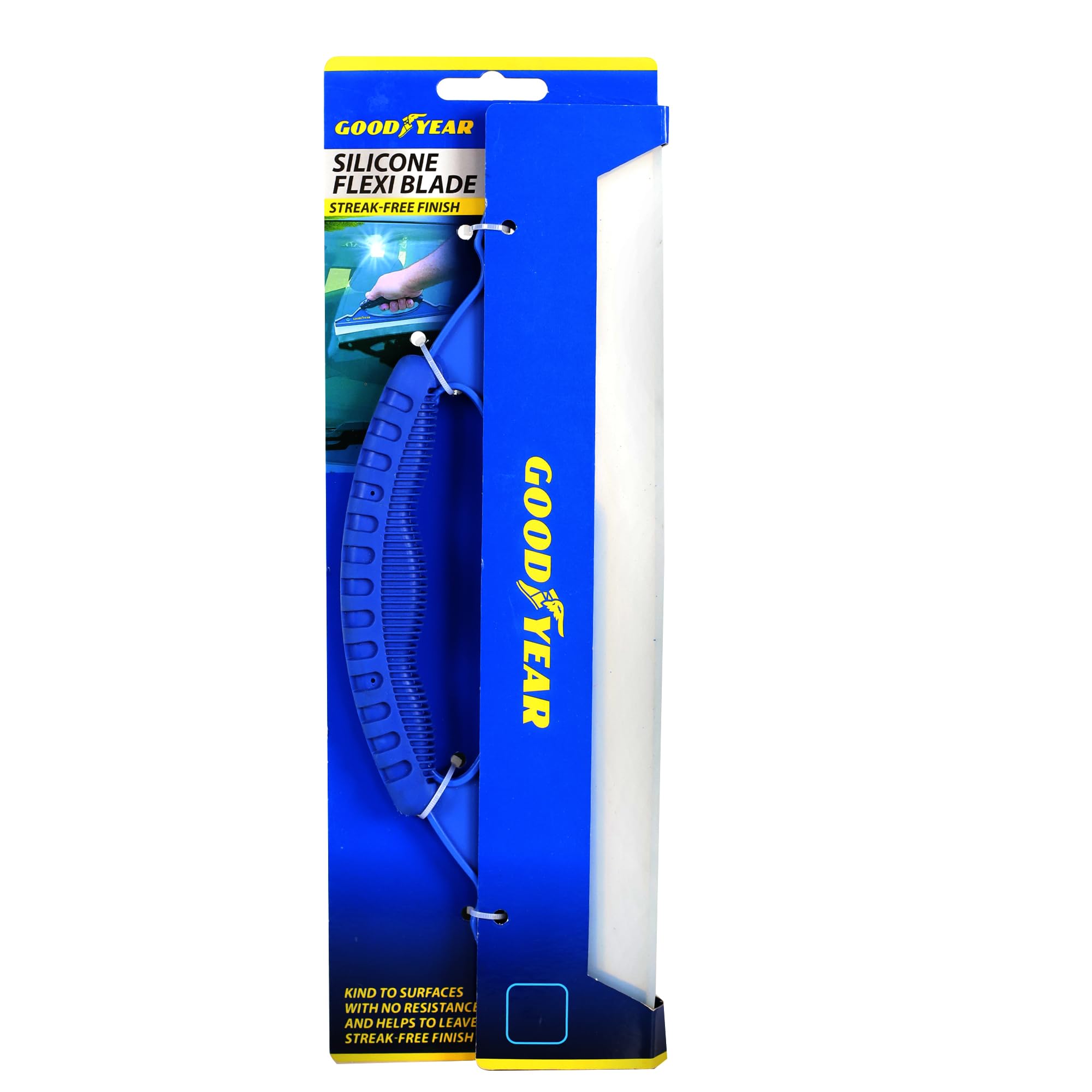 Goodyear Silicone Window Squeegee - Safe for Car Bodywork, Showers, and Windows | Removes 95% Water 2