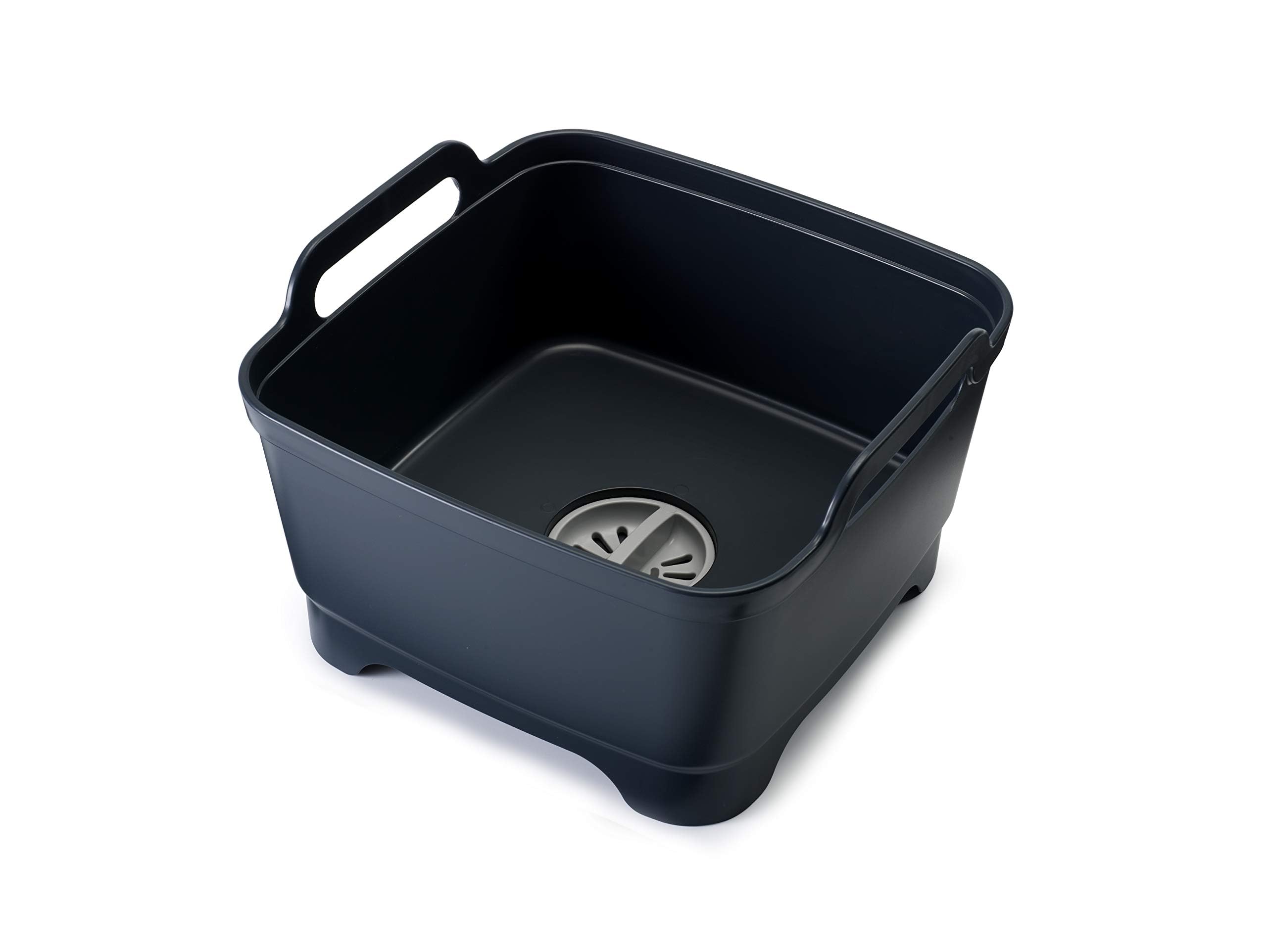 Joseph Joseph Wash and Drain Kitchen Washing Up Bowl with Handles | Plastic, Grey | 31.5 cm W 1