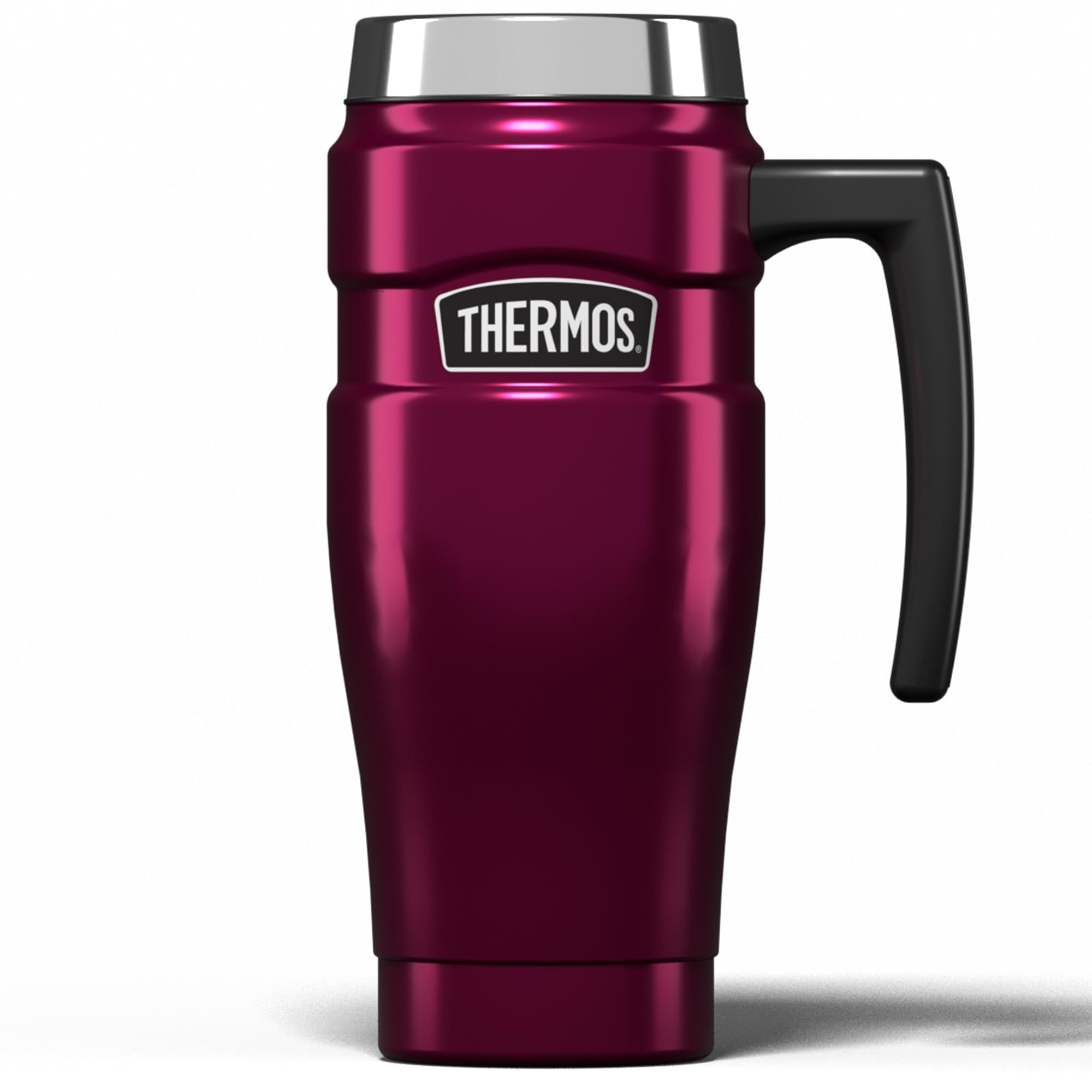 Thermos Stainless King Travel Mug 470ml Raspberry | Vacuum Insulated | Hot 7 Hrs / Cold 18 Hrs