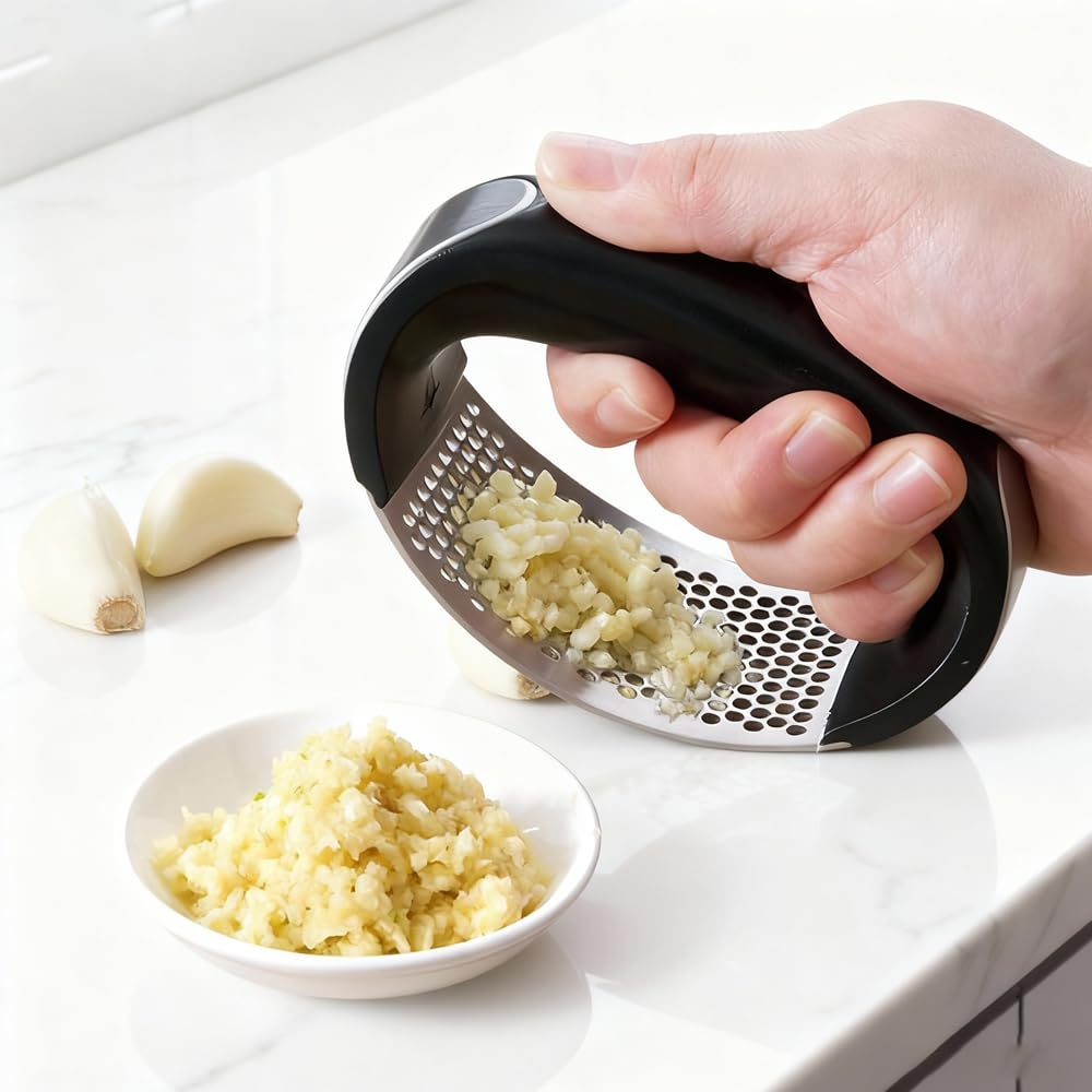 Armo Home Stainless Steel Garlic Press Rocker | Efficient Crushing | Dishwasher Safe 2