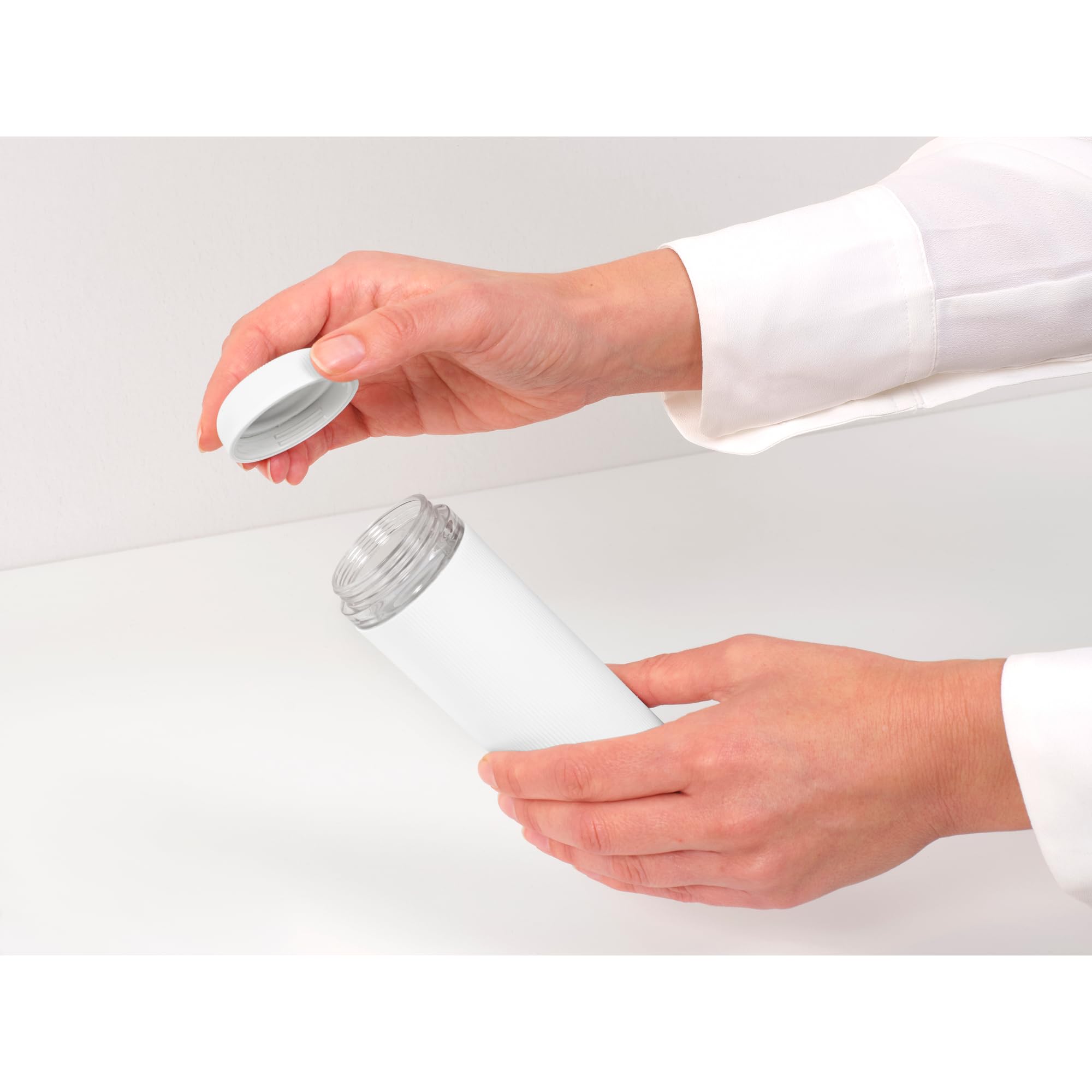 Brabantia SinkStyle Soap Squeezer - 200ml Capacity | Non-Drip | Mineral Fresh White 4