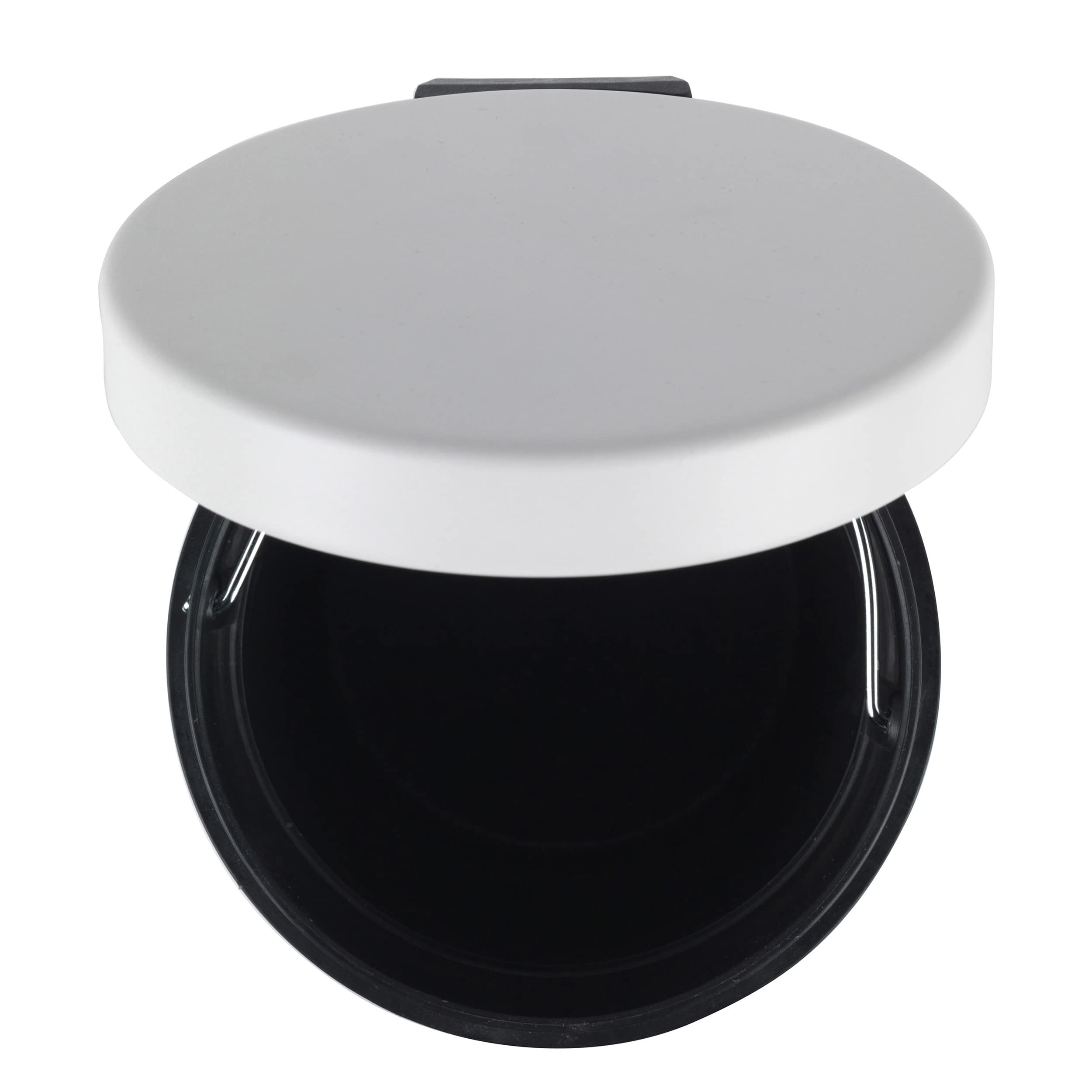 Beldray 3L Round Pedal Bin - Small Stainless Steel Waste Bin with Soft Close Lid | White | LA038098WHT 10