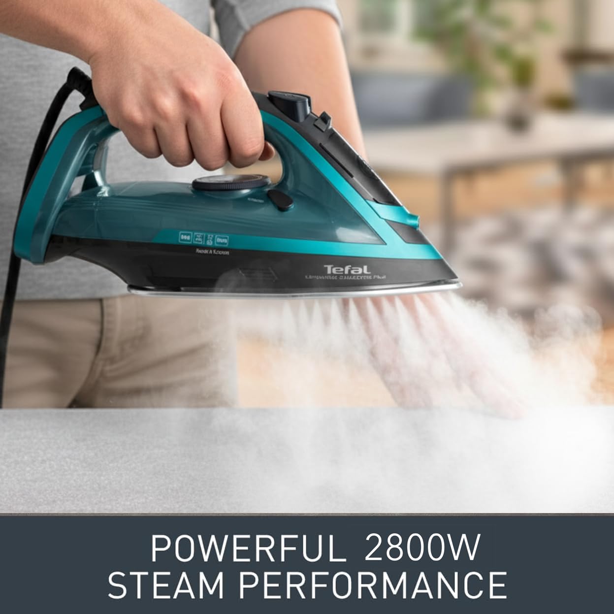 Tefal Ultraglide Steam Iron - 2800W Power | 260g Steam Boost | Durilium Soleplate 3